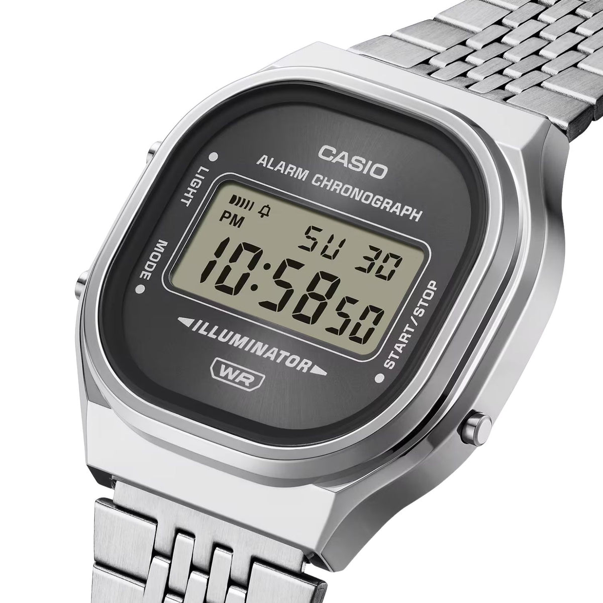 Casio Vintage Digital Silver, Black A140WE-8AEF