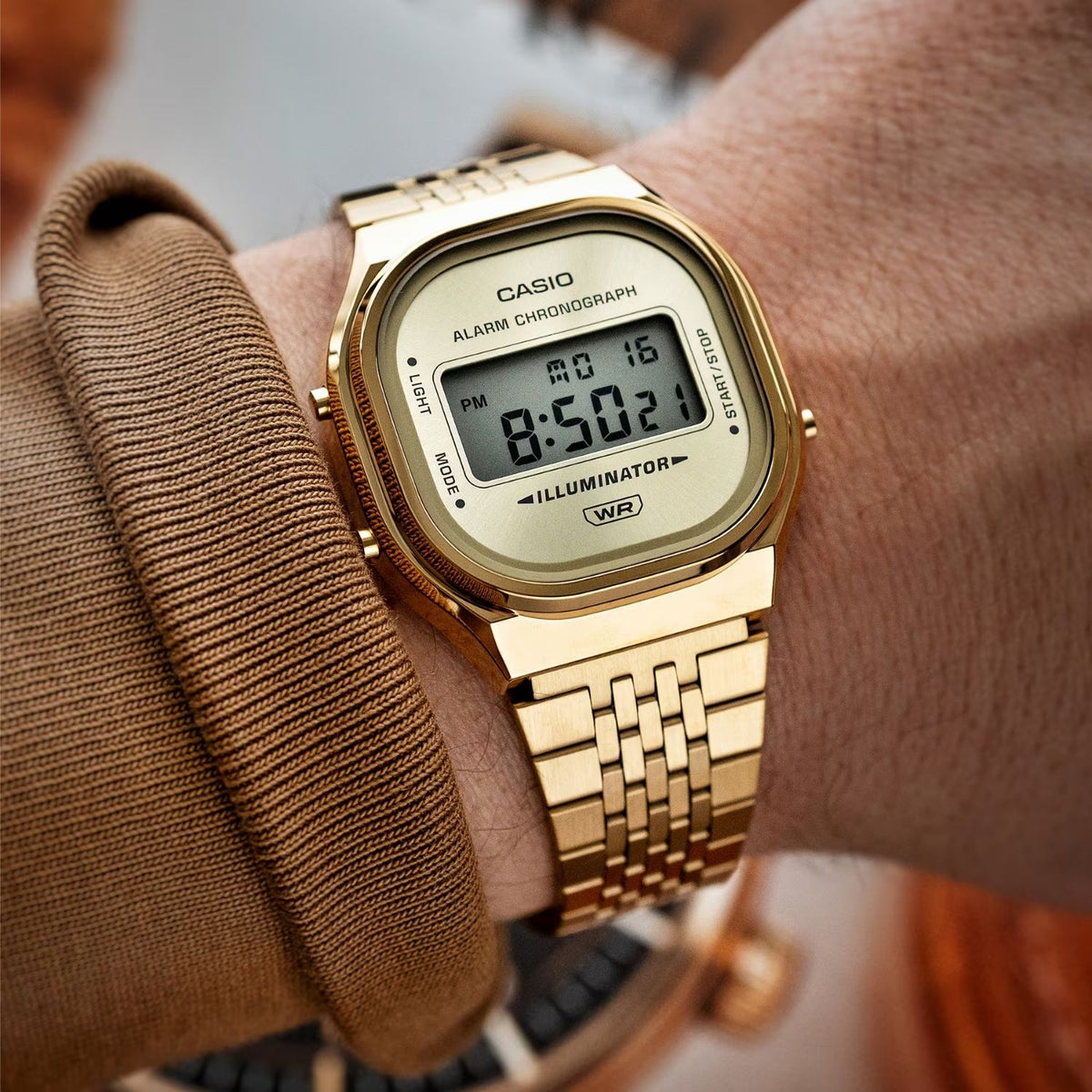 Casio Vintage Digital Gold-tone A140WEG-9AEF