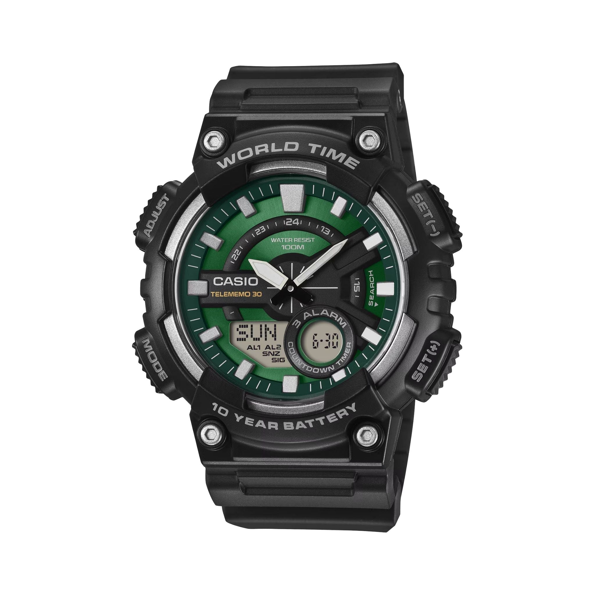 Casio Analog-Digital Combination AEQ-110W-3A2V