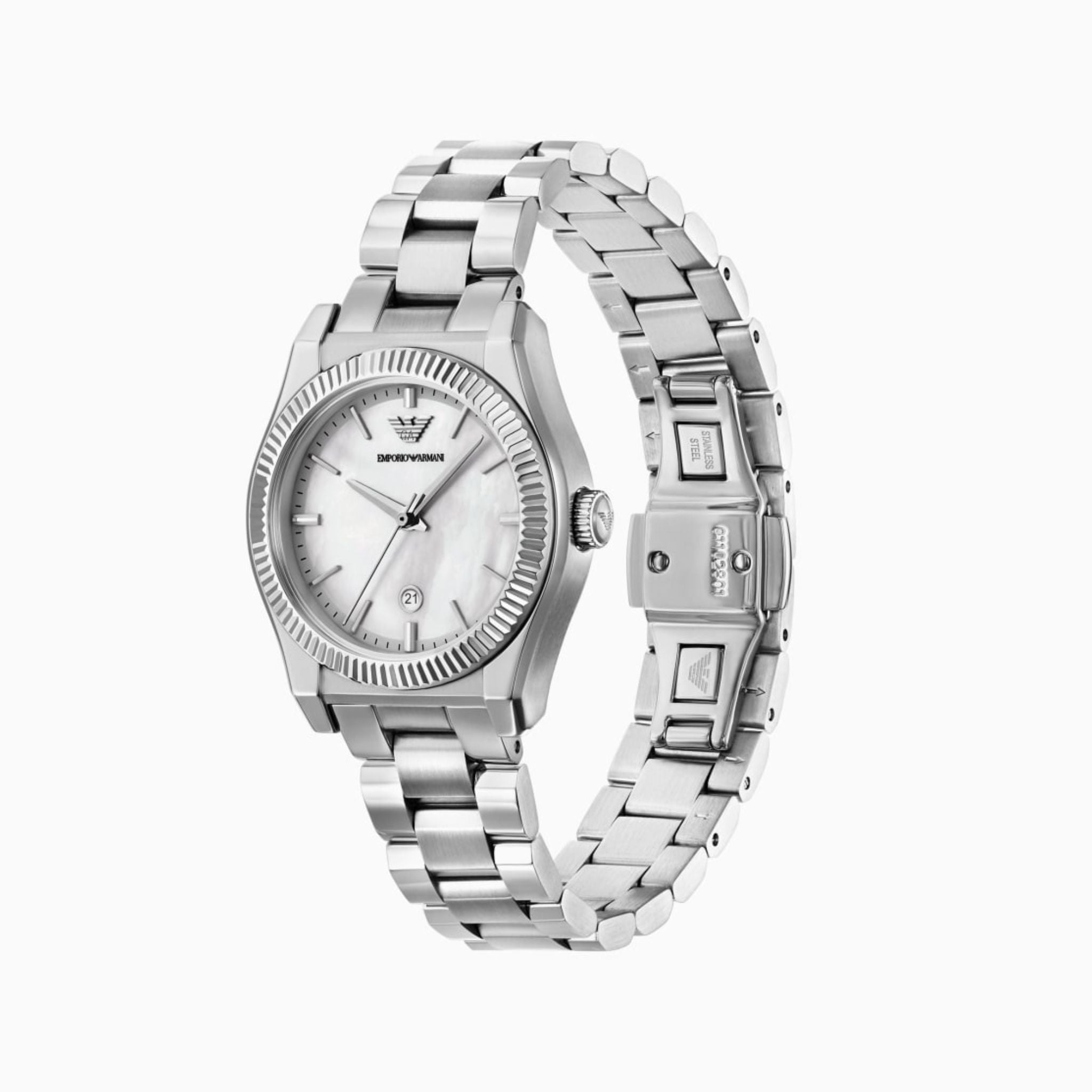 Emporio Armani Mother-of-Pearl Stainless Steel AR11723