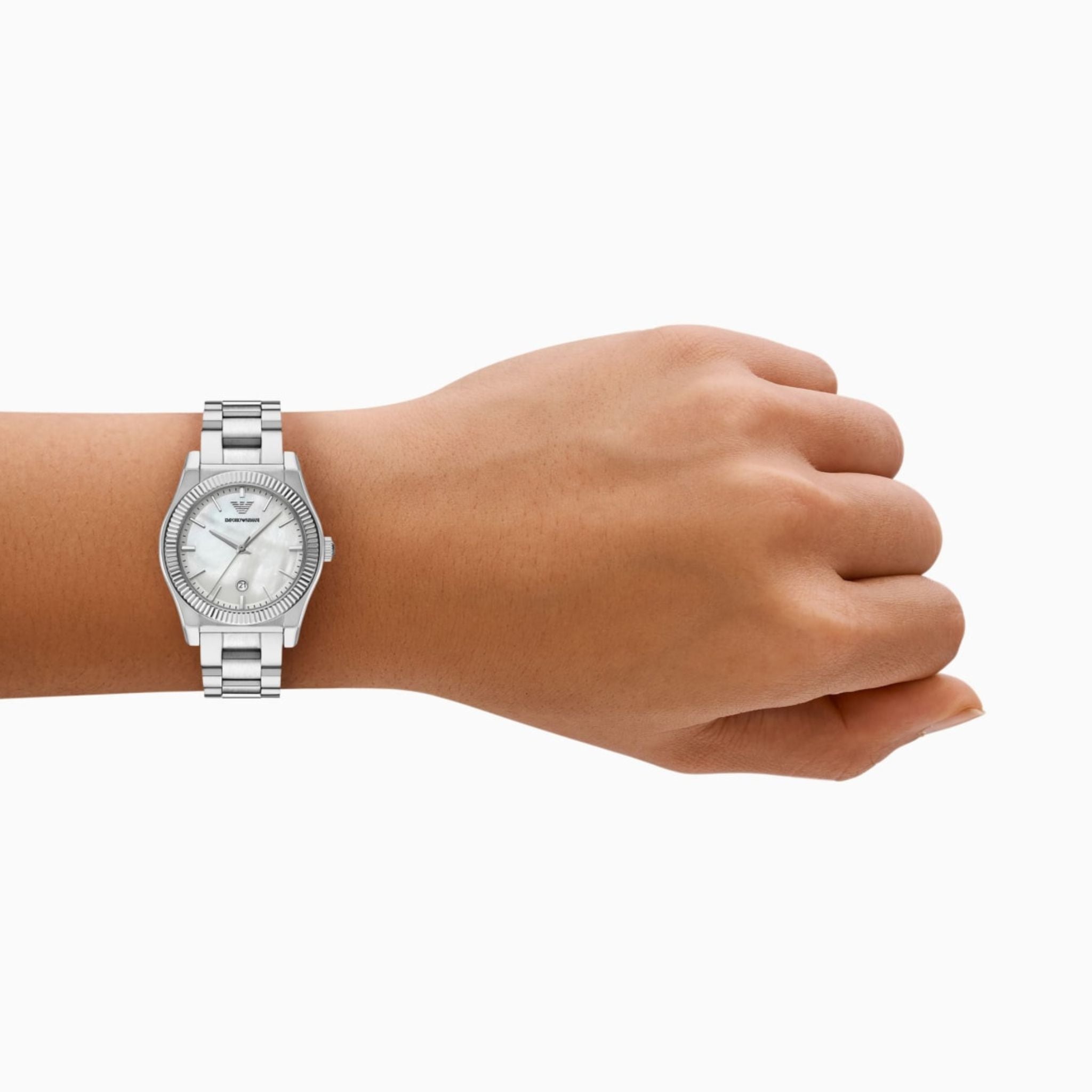 Emporio Armani Mother-of-Pearl Stainless Steel AR11723