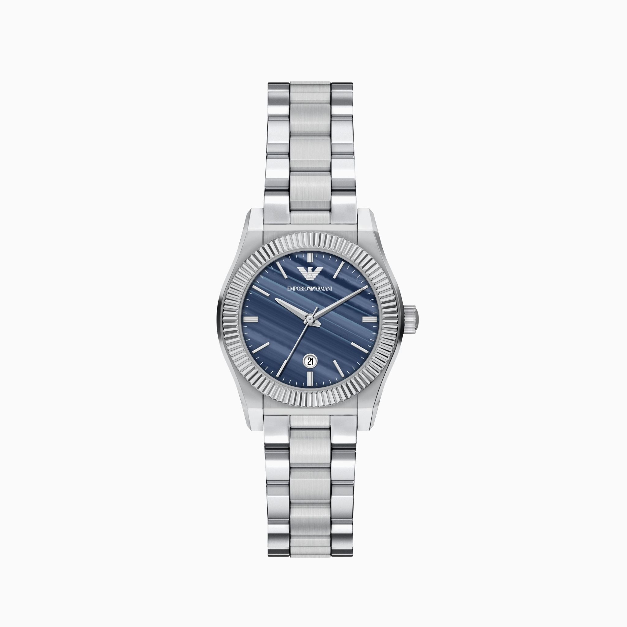 Emporio Armani Blue Dial Stainless Steel AR11760