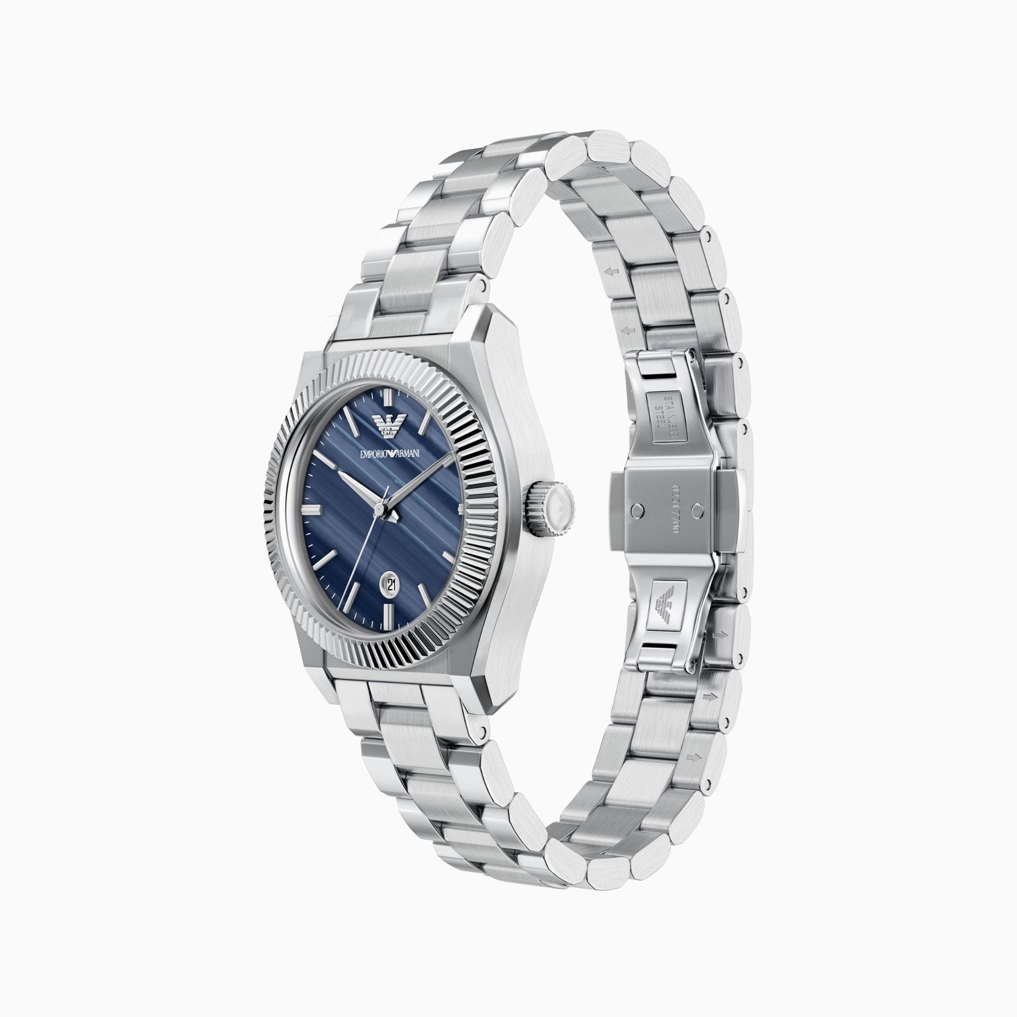 Emporio Armani Blue Dial Stainless Steel AR11760
