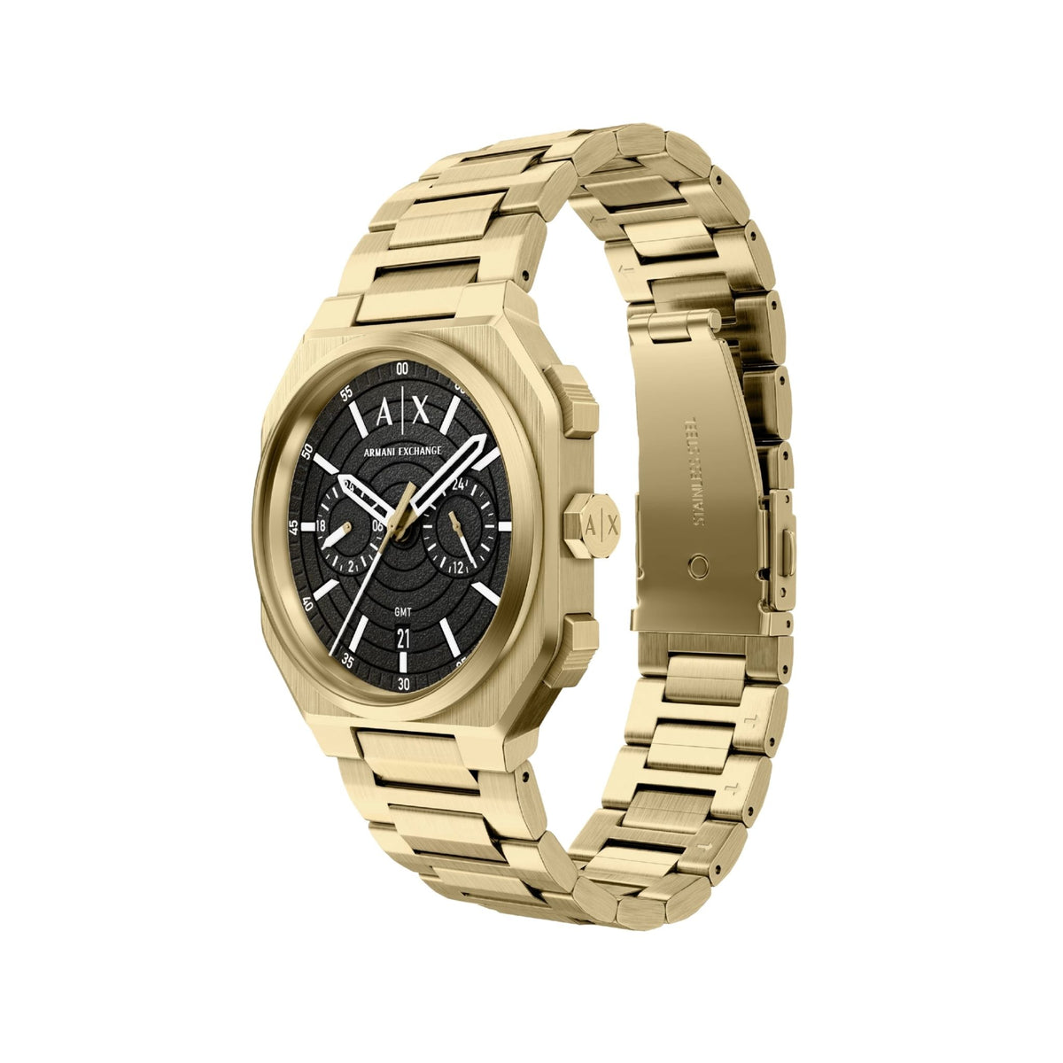 Armani Exchange Bass Dual-time Gold AX1476