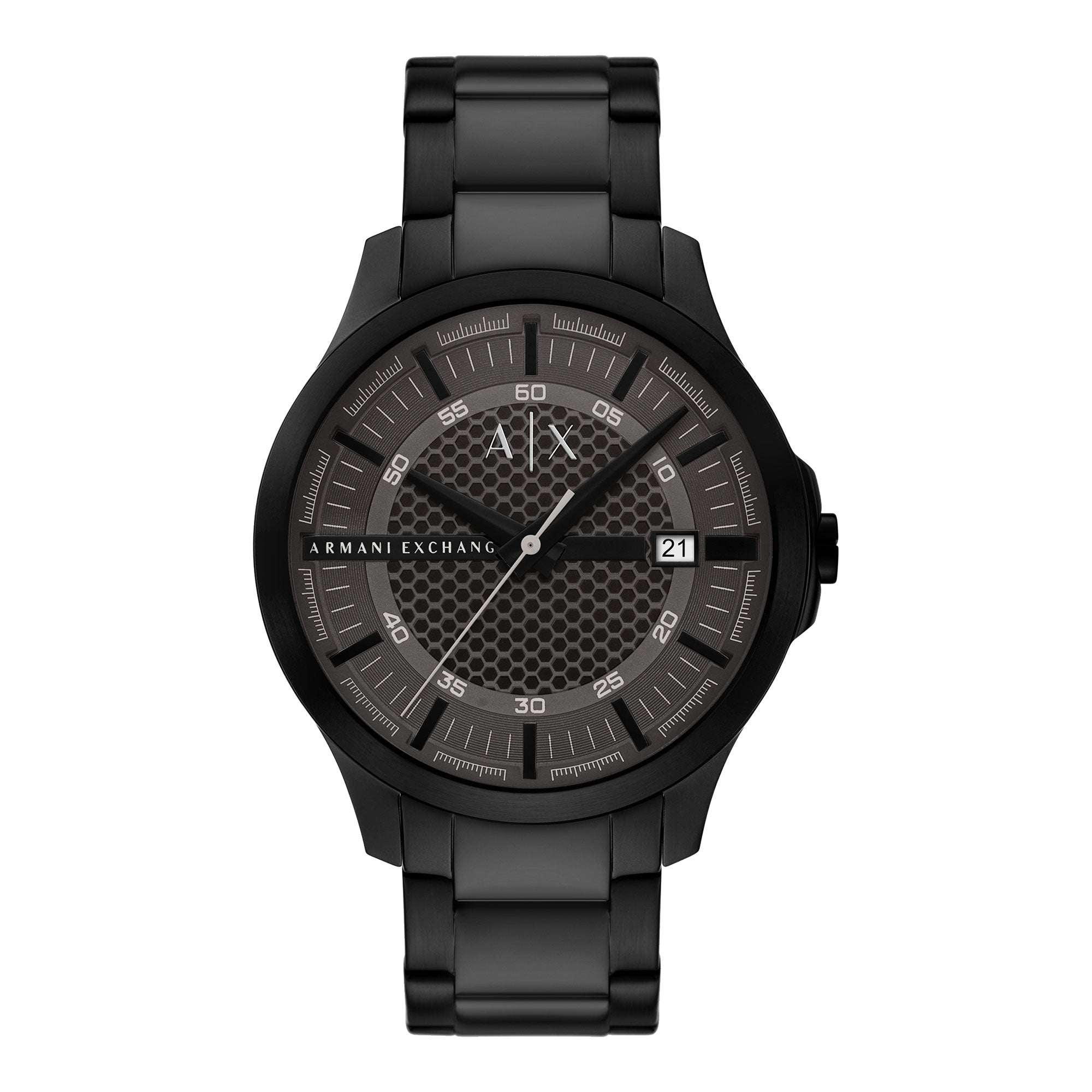 Armani Exchange AX2464 Hampton Men's Black Stainless Steel Date Watch