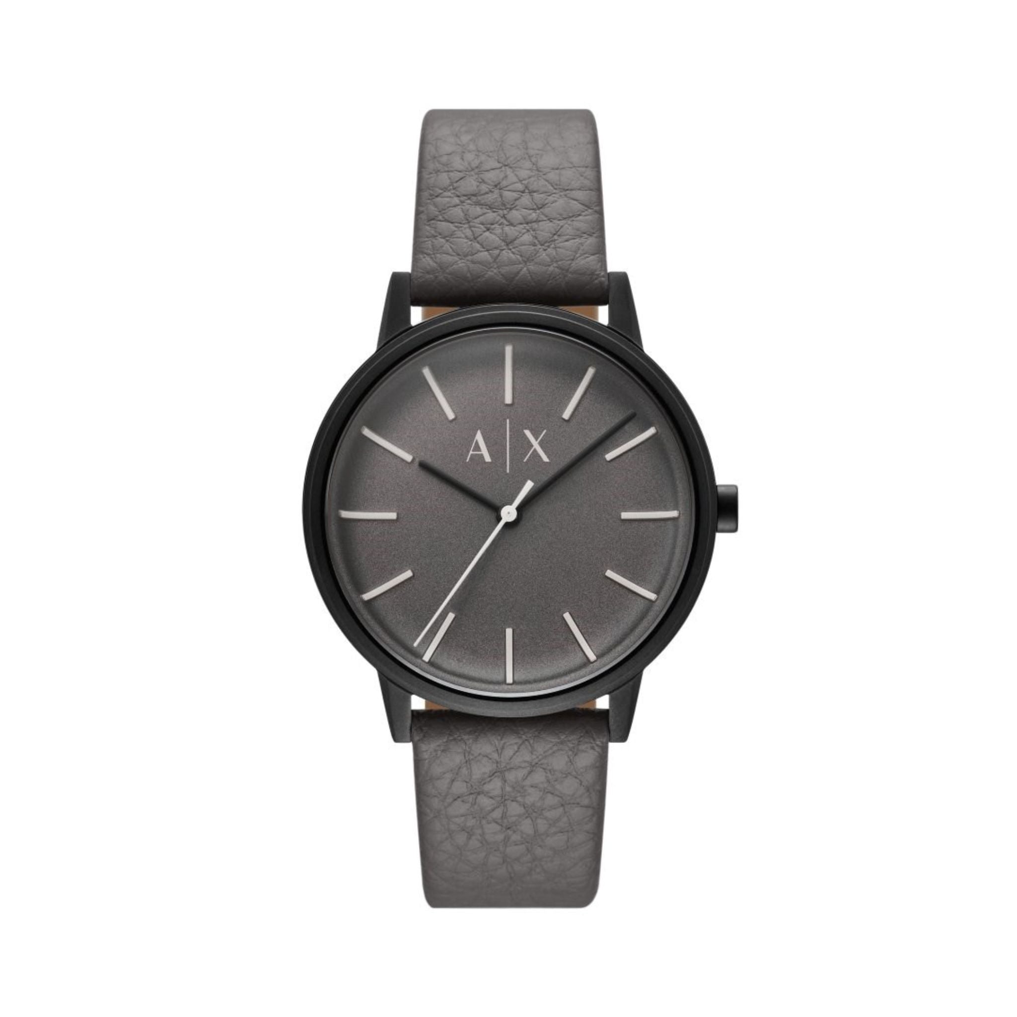 Armani Exchange Cayde Leather Strap Watch AX2764