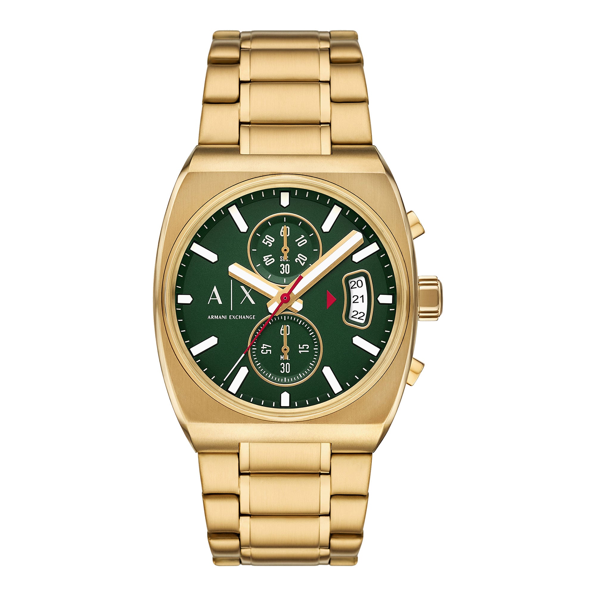 Armani Exchange AX2822 Gold-Tone Green Dial Chronograph Men's Watch