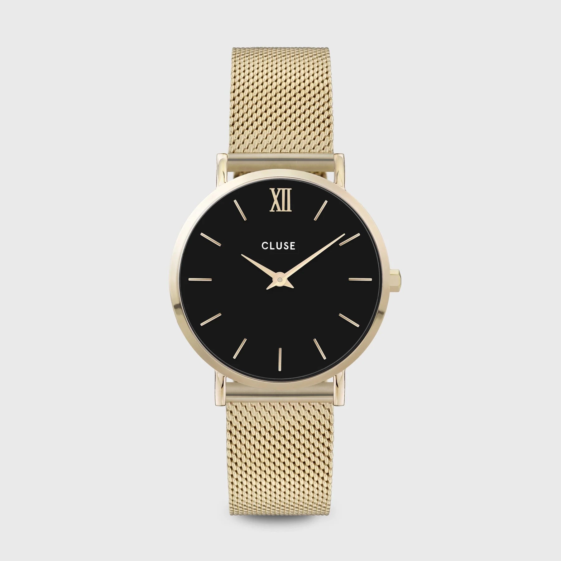 Cluse Minuit Mesh Gold/Black watch - CW0101203017