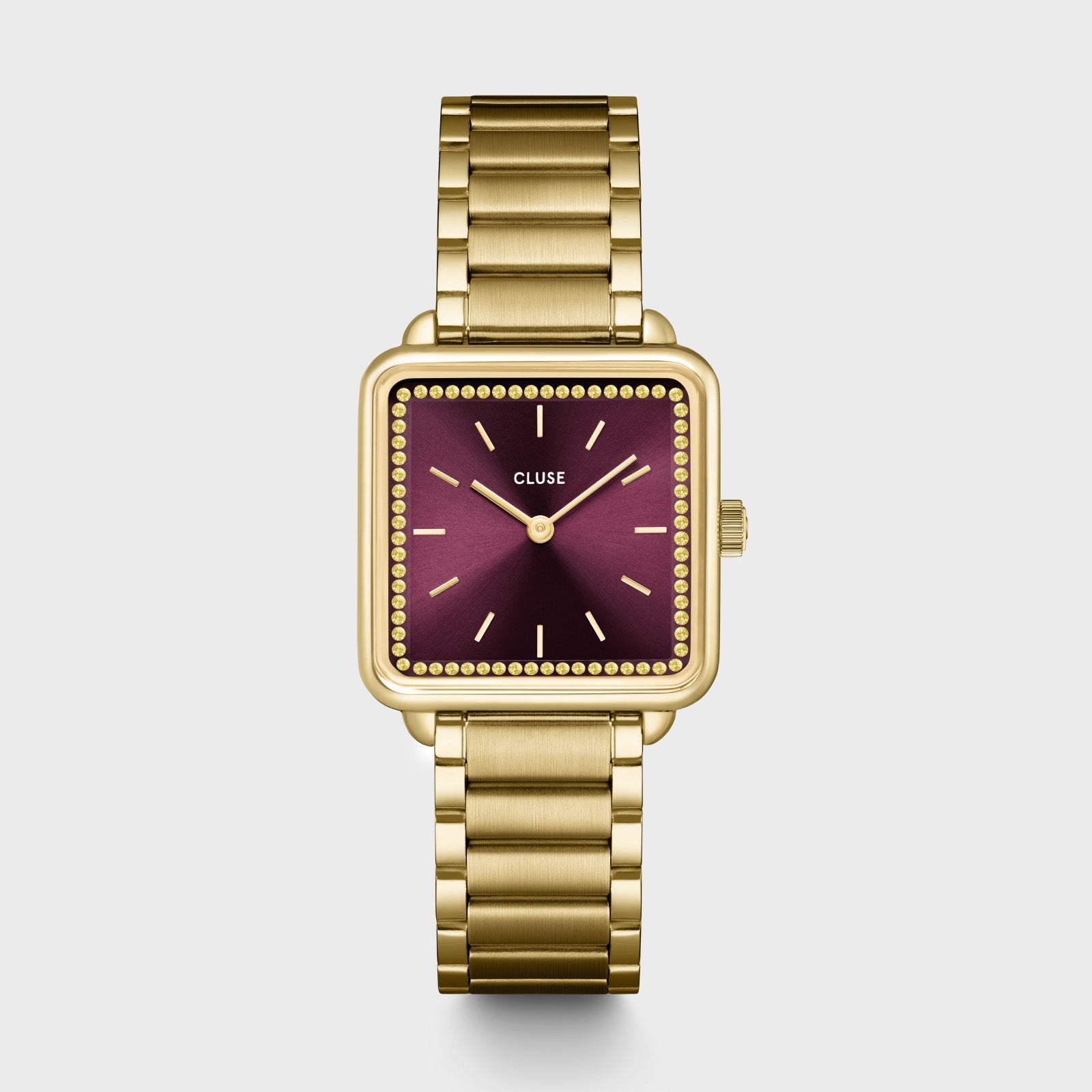 Cluse La Tétragone CW10314 Gold Red Ladies’ Watch