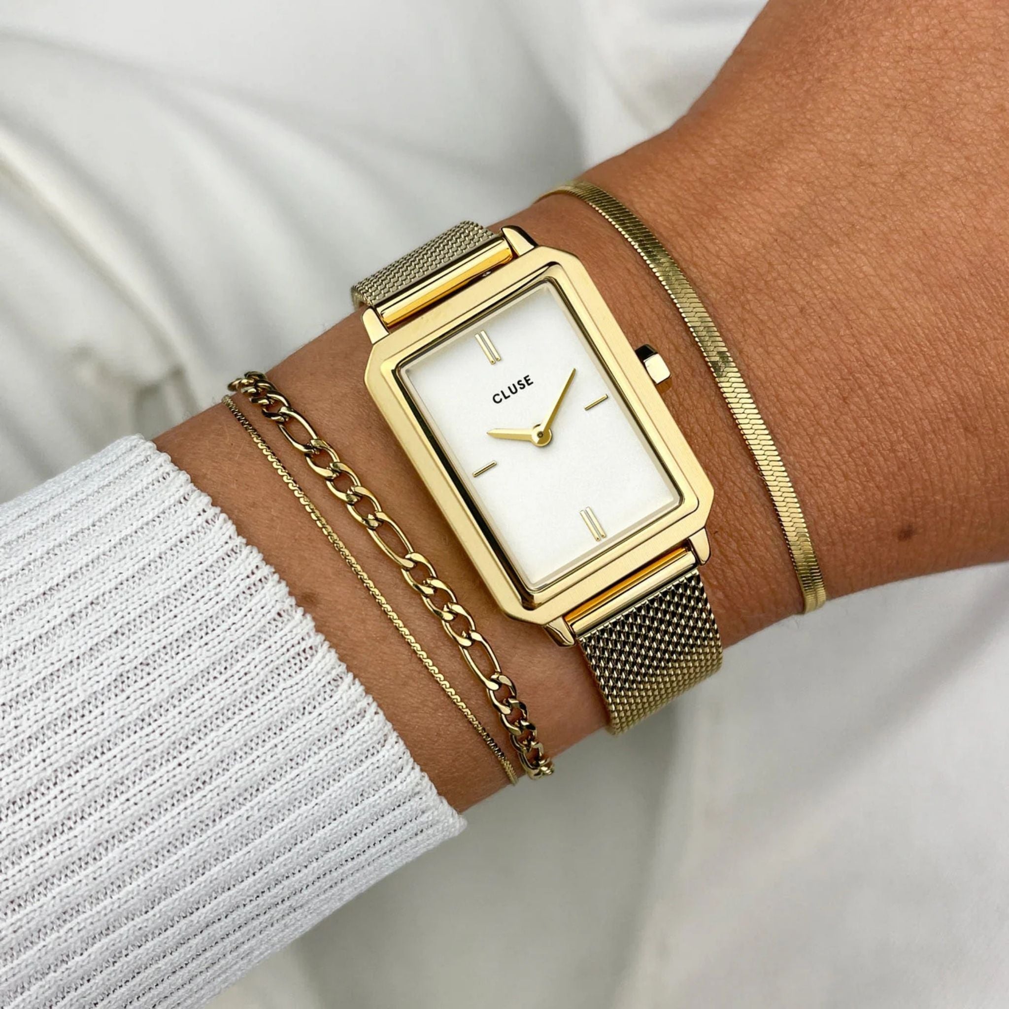 Cluse Fluette White Dial CW11508