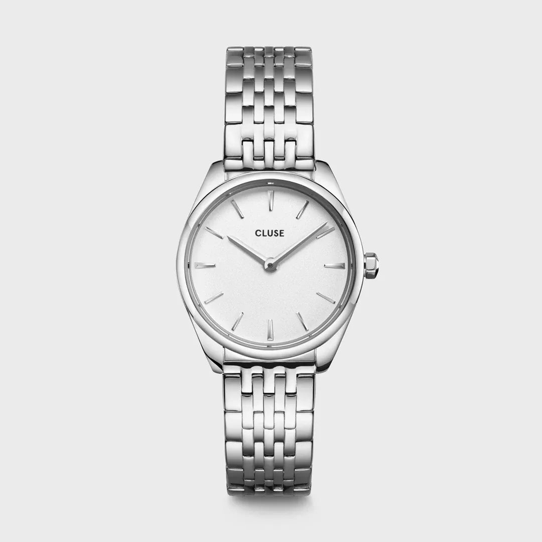 Cluse Féroce Mini Watch Steel White, Silver Colour watch - CW11706