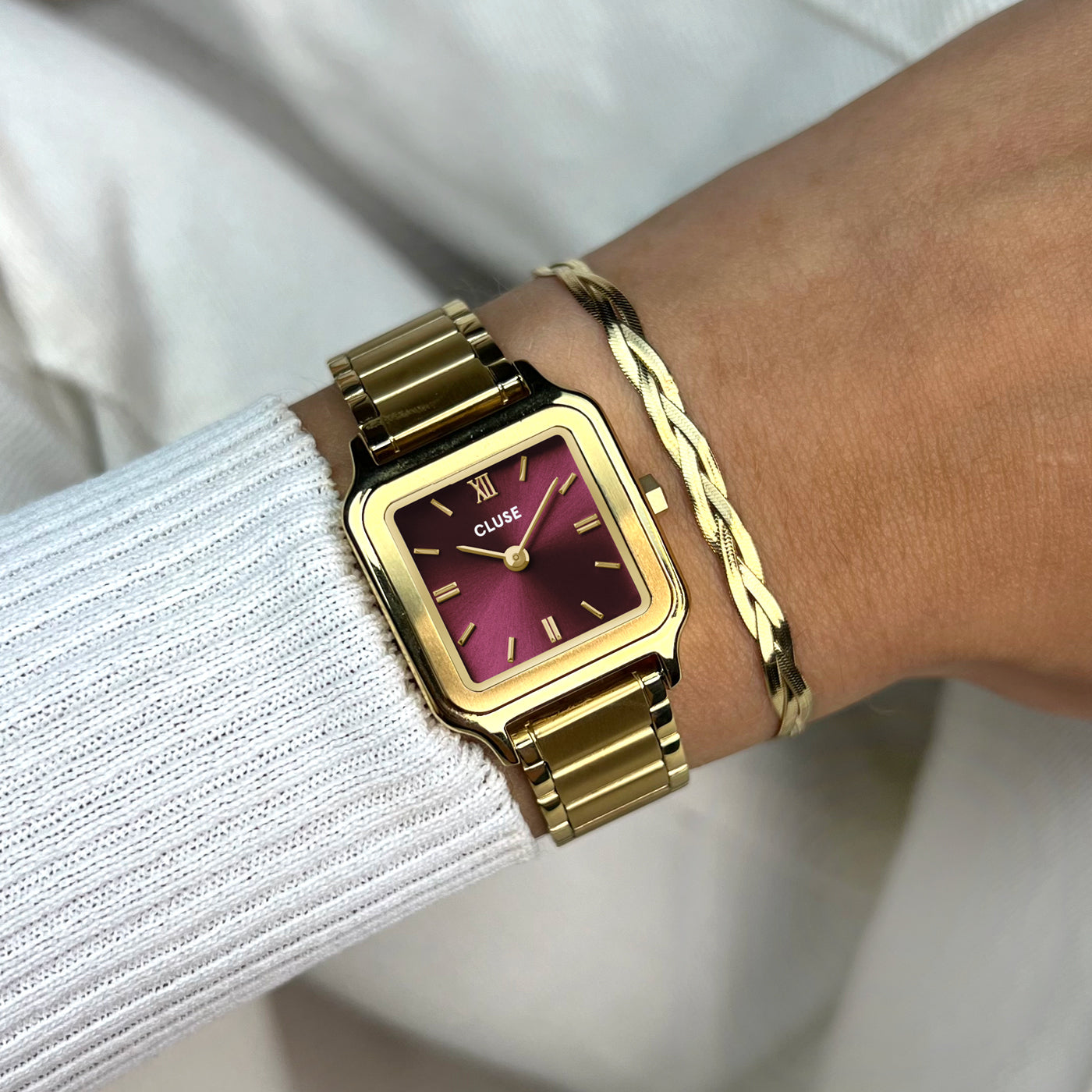Cluse Gracieuse Petite CW11812 Gold Dark Cherry Ladies’ Watch