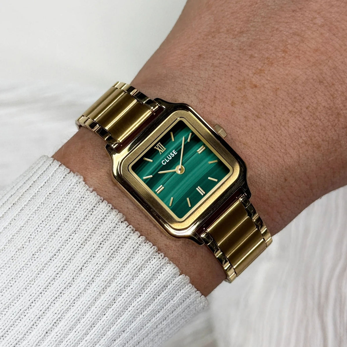 Cluse Gracieuse Petite Watch Steel, Green, Gold Colour CW11828