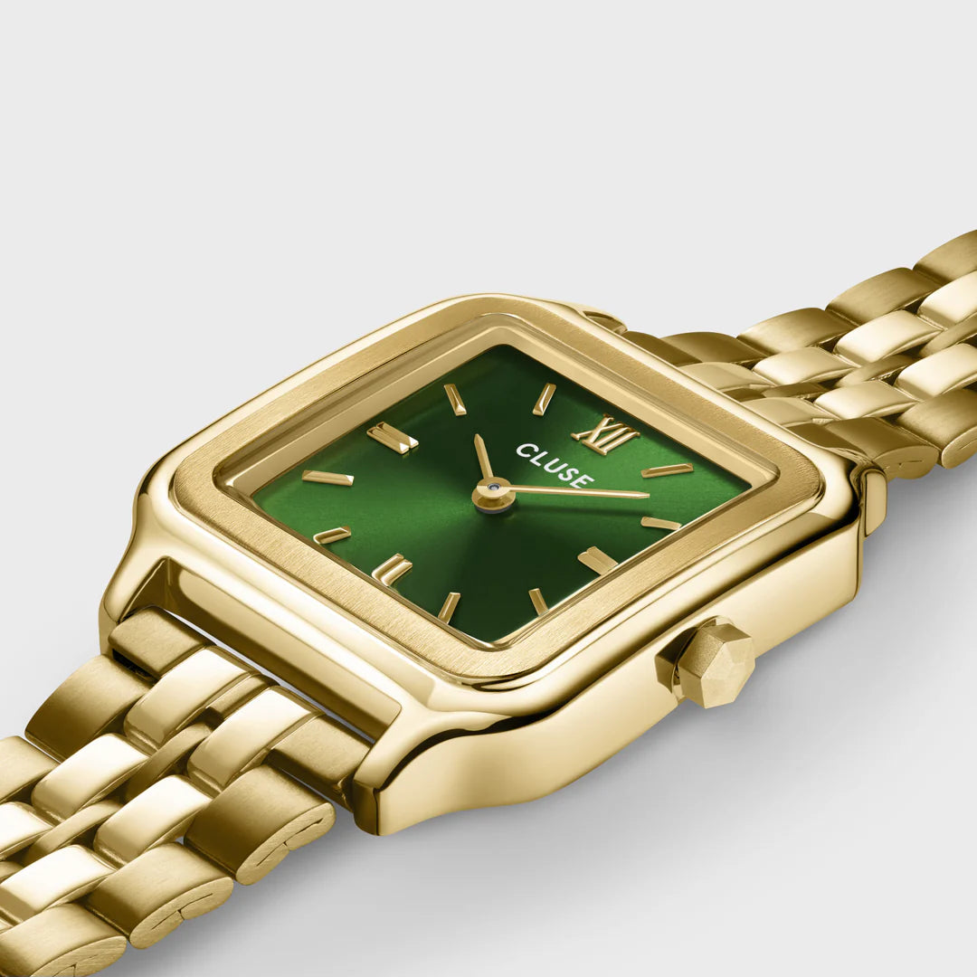 Cluse Gracieuse Watch Steel, Forest Green, Gold Colour - CW11905