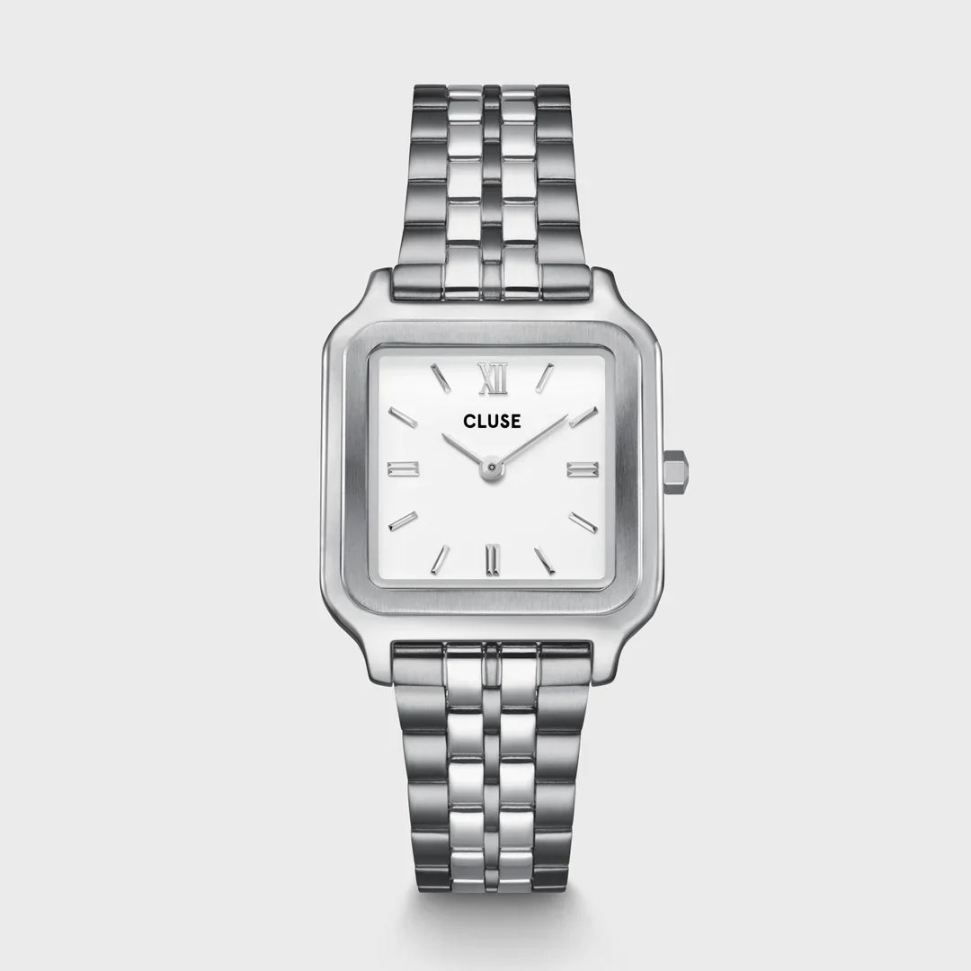 Cluse Gracieuse Watch Steel, White, Silver Colour - CW11907