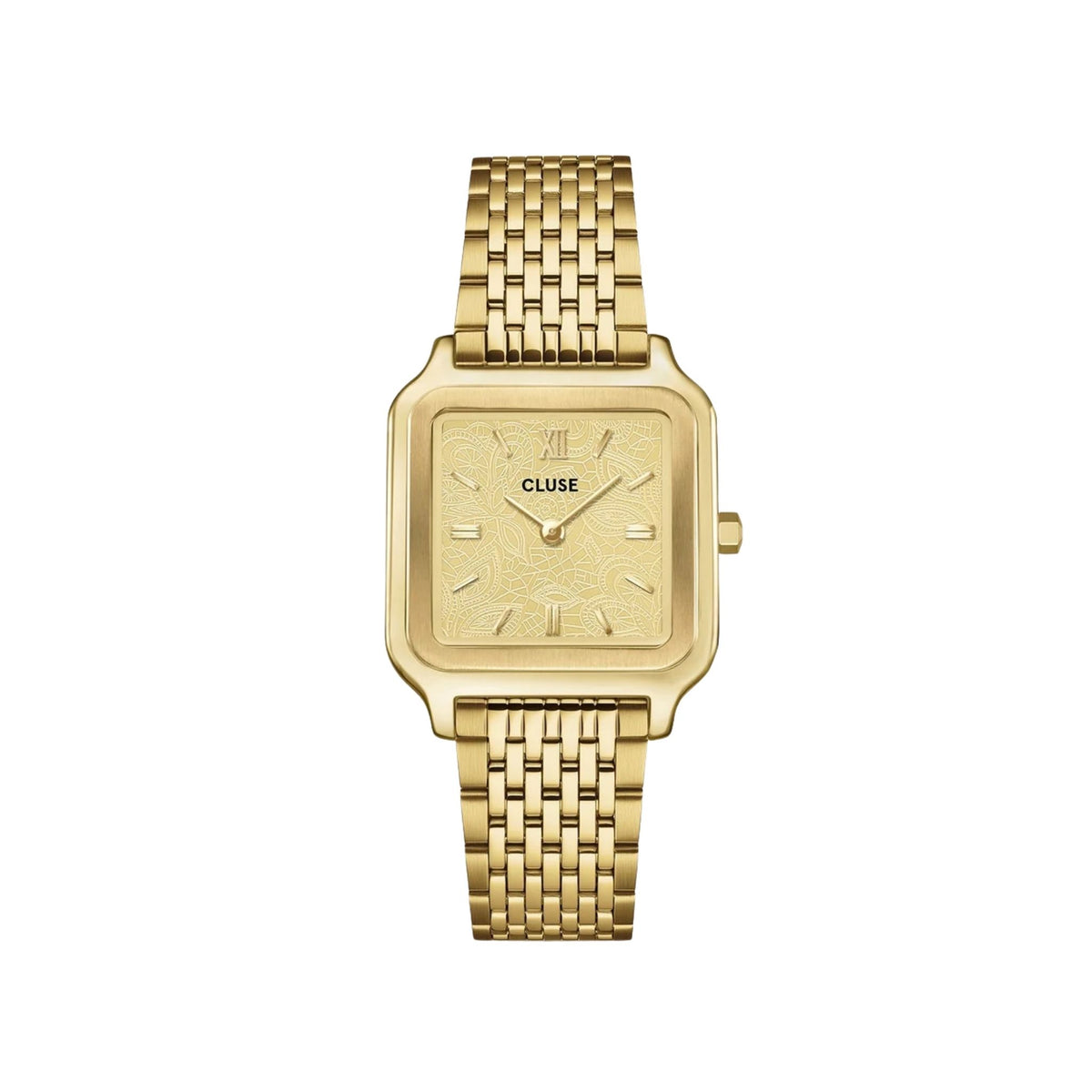 Cluse Gracieuse Watch Steel, Lace Textured, Gold Colour CW11912