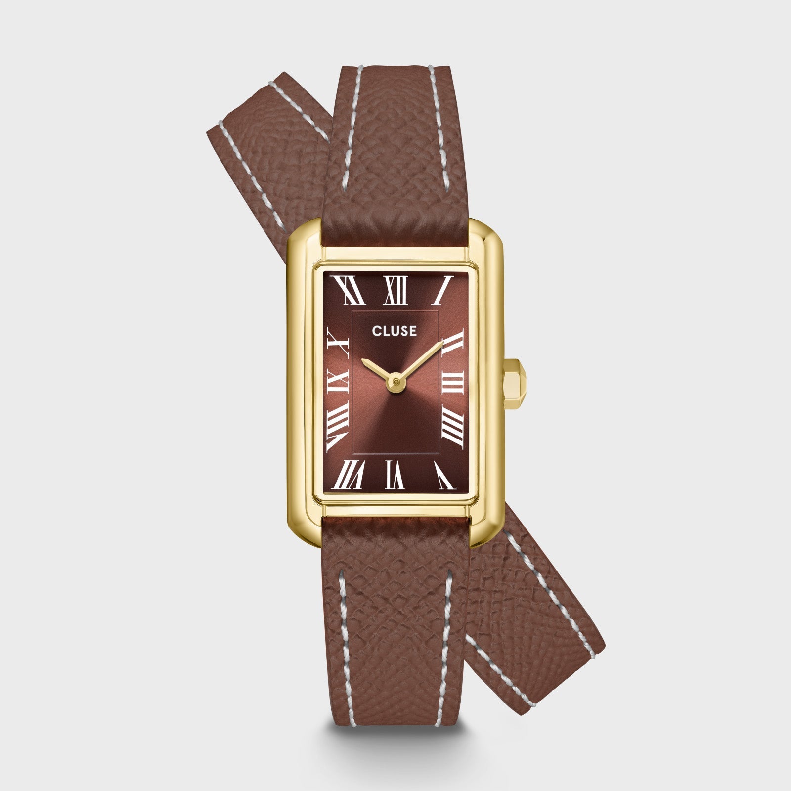 Cluse Belisenna CW15006 Mocha Double Leather Ladies’ Watch