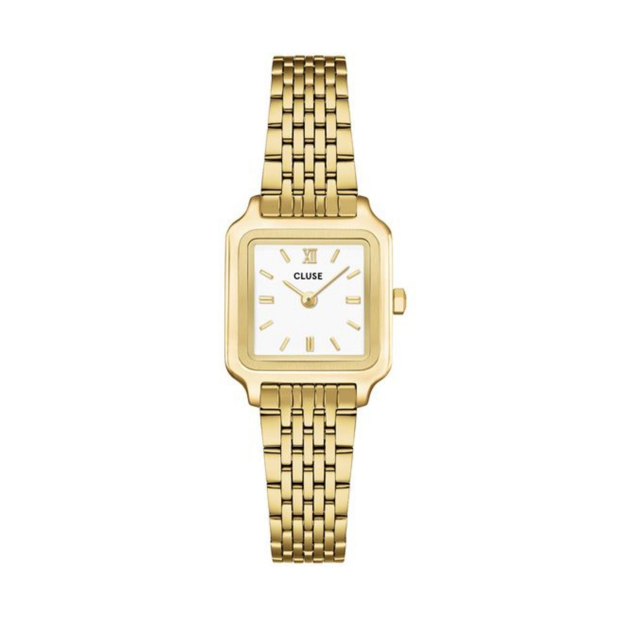 Cluse Gracieuse Mini Watch, Gold, White Dial CW15506