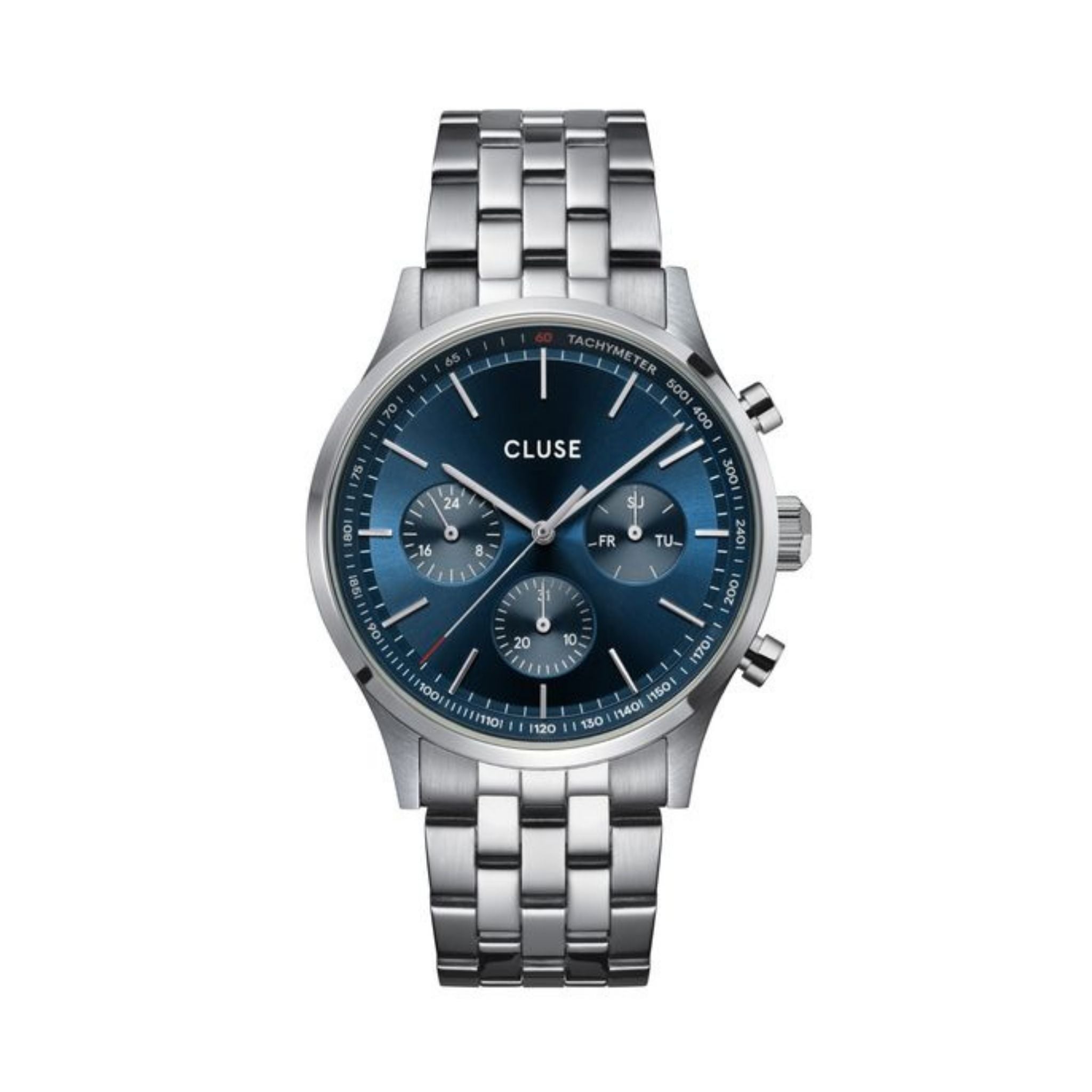 Cluse Anthéor Multifunction Watch, Blue Dial CW21003