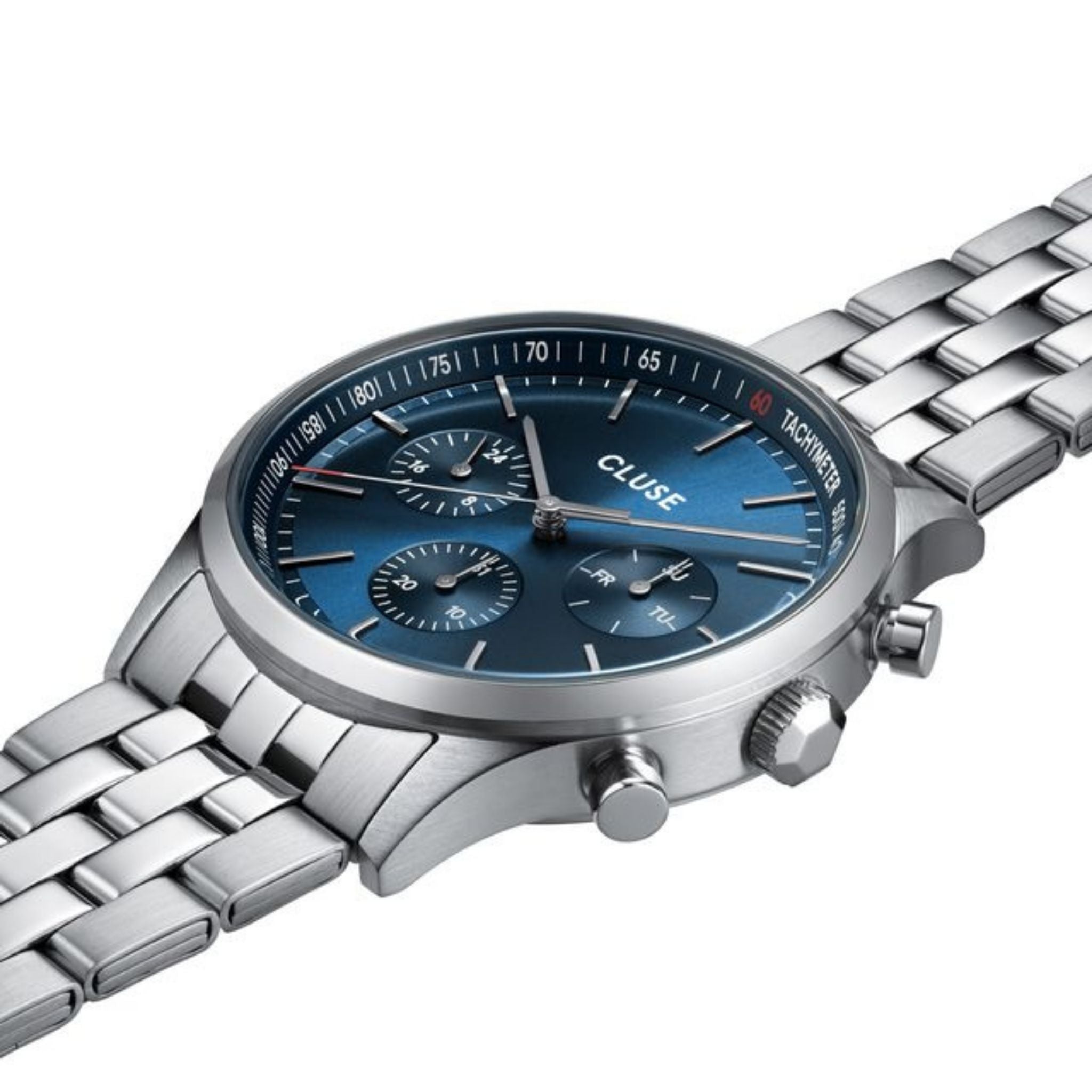 Cluse Anthéor Multifunction Watch, Blue Dial CW21003