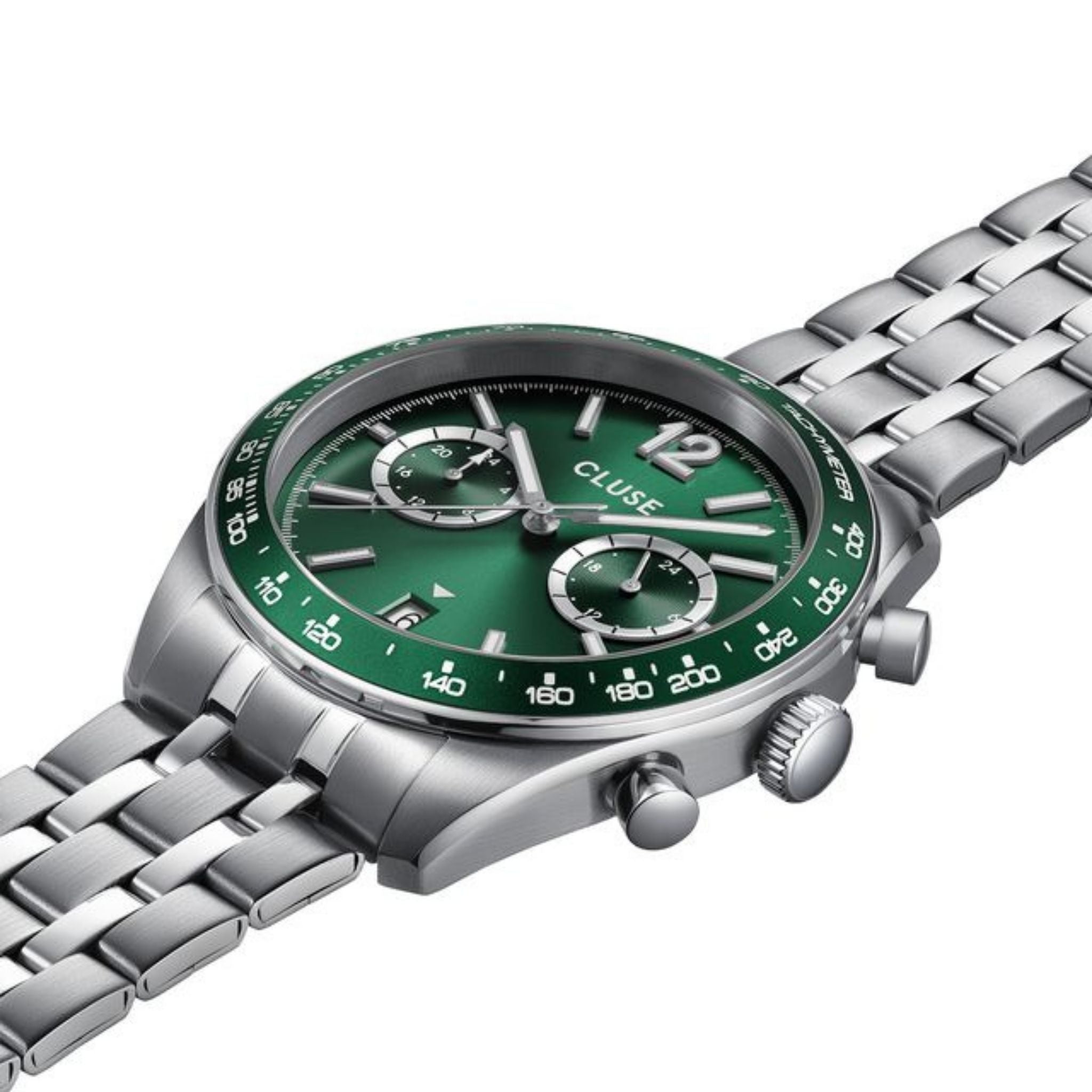Cluse Aravis Dual Timer, Green Dial CW25602