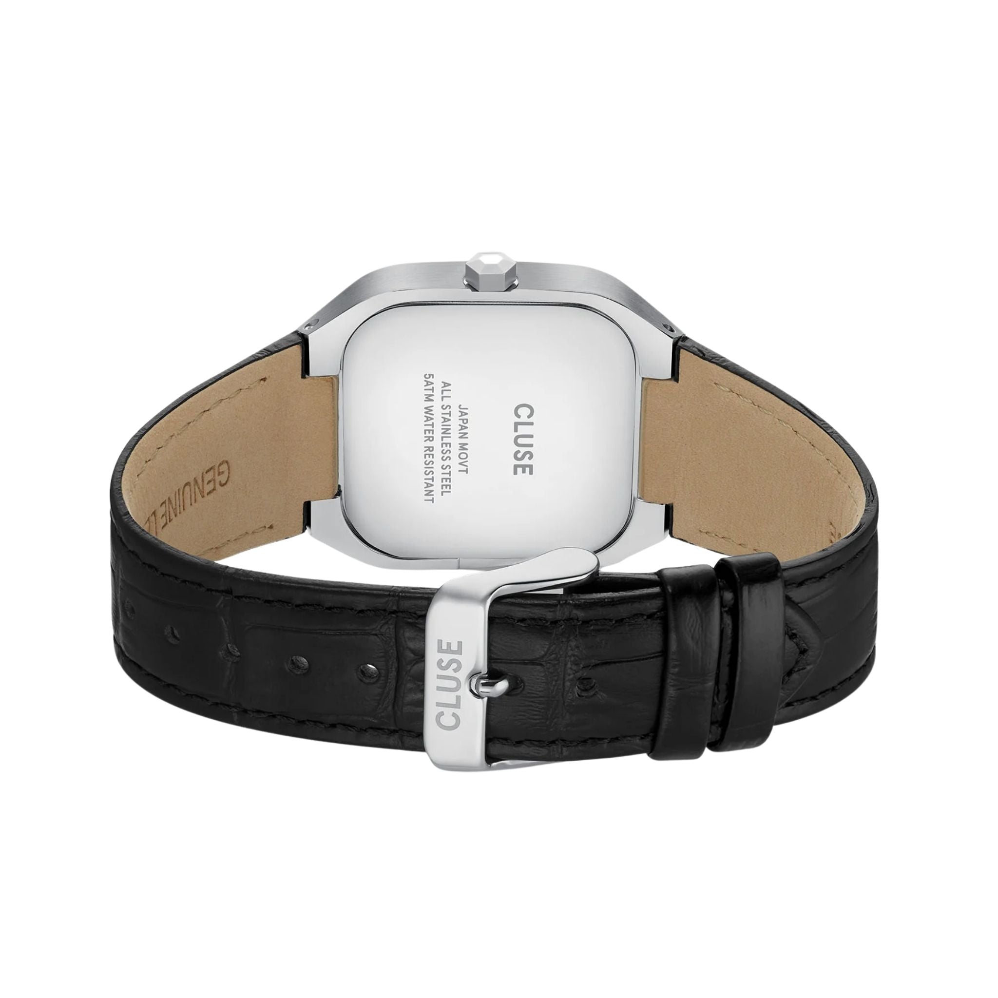 Cluse Quadrus Watch Leather, Black Dial CW25703