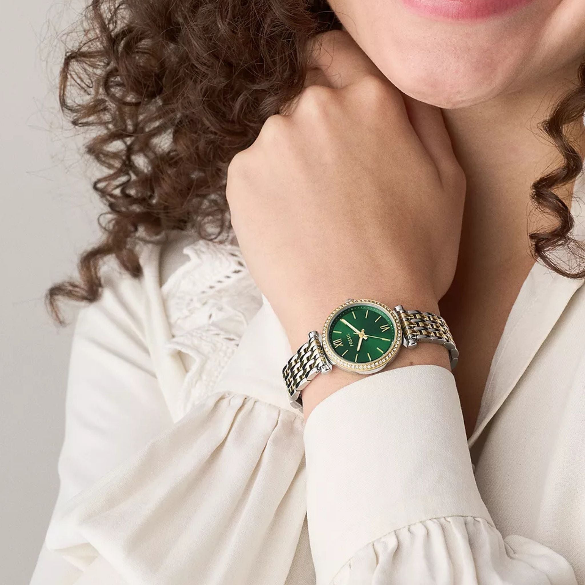 Fossil Carlie Mini Green Dial ES5439