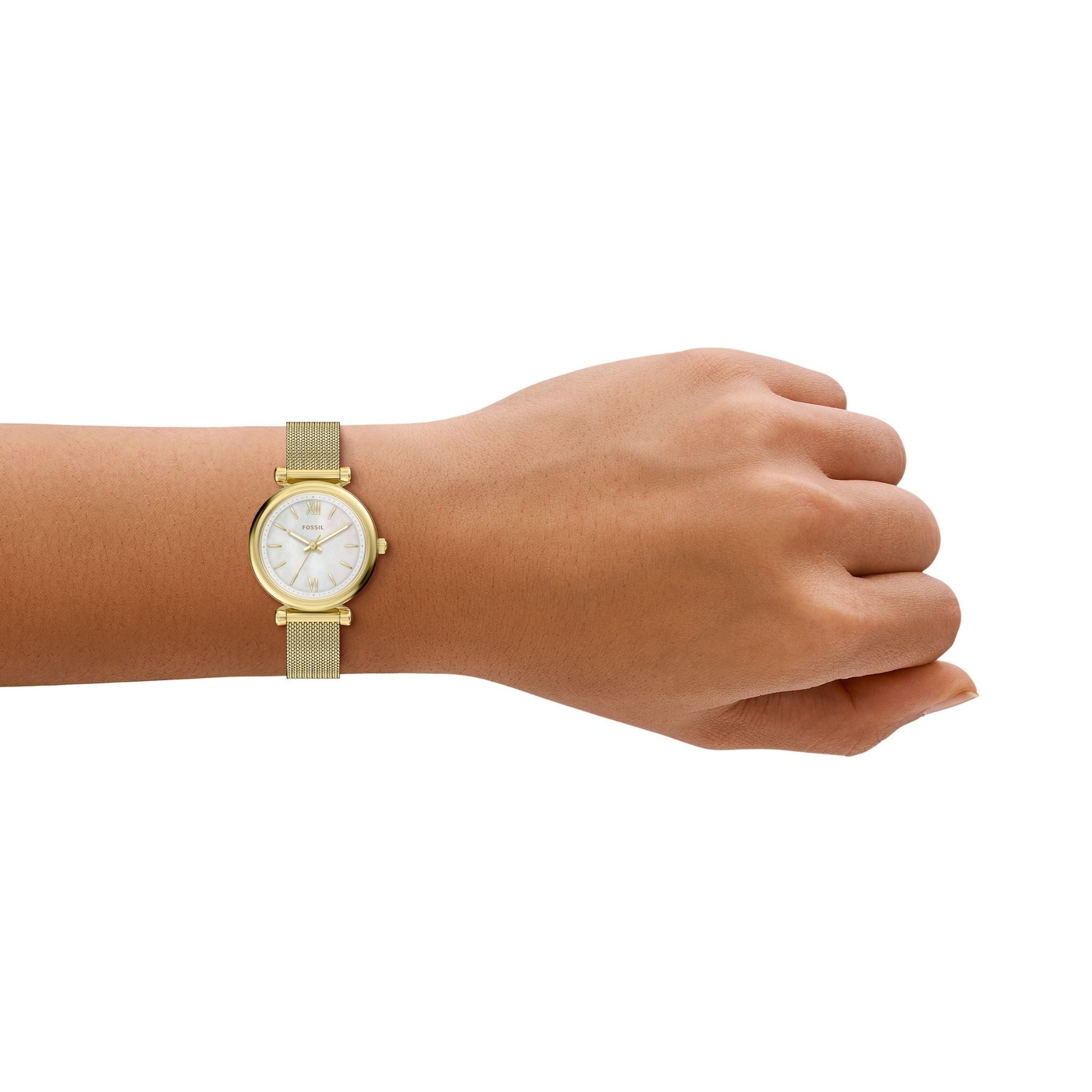 Fossil Carlie Gold Mother-of-Pearl ES5462