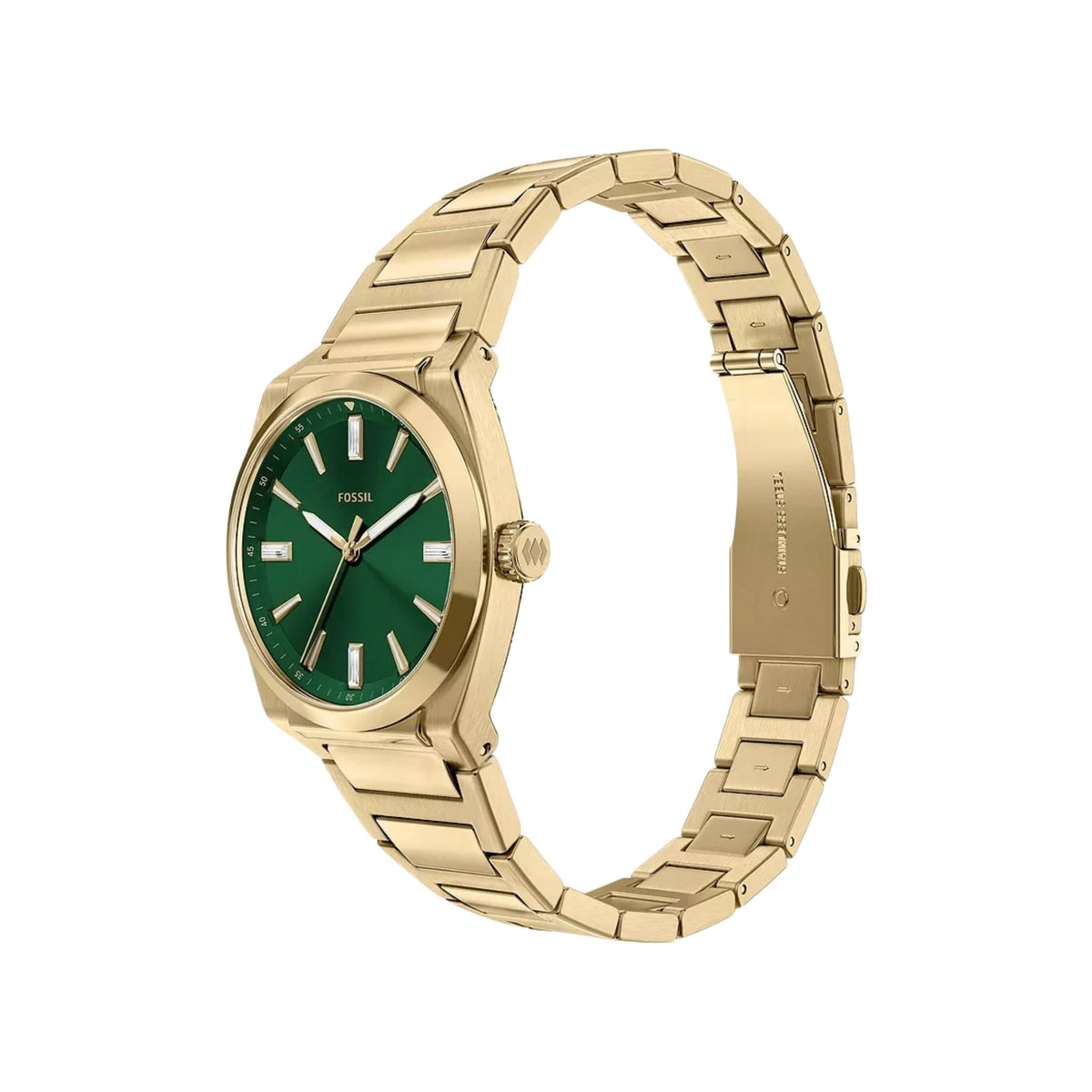 Fossil Everett 27mm Gold-Tone Stainless Steel, Green ES5493
