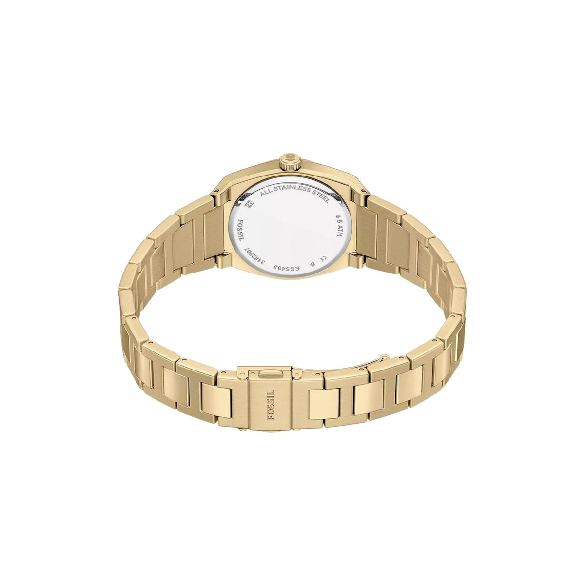 Fossil Everett 27mm Gold-Tone Stainless Steel, Green ES5493