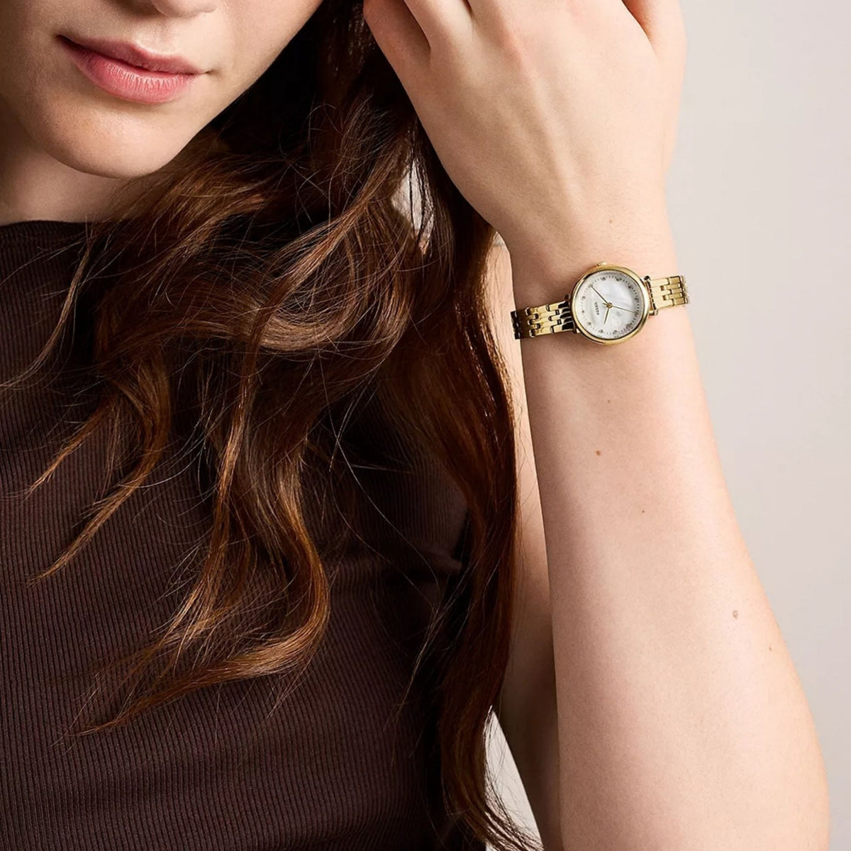 Fossil Heidi 26mm Gold-Tone Stainless Steel Watch ES5501