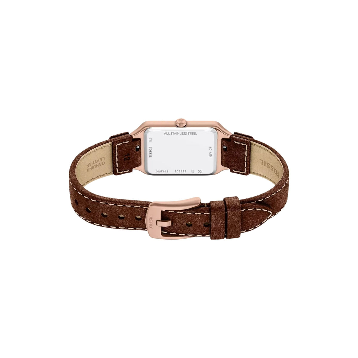 Fossil Raquel 23mm Date Brown Leather Watch ES5503