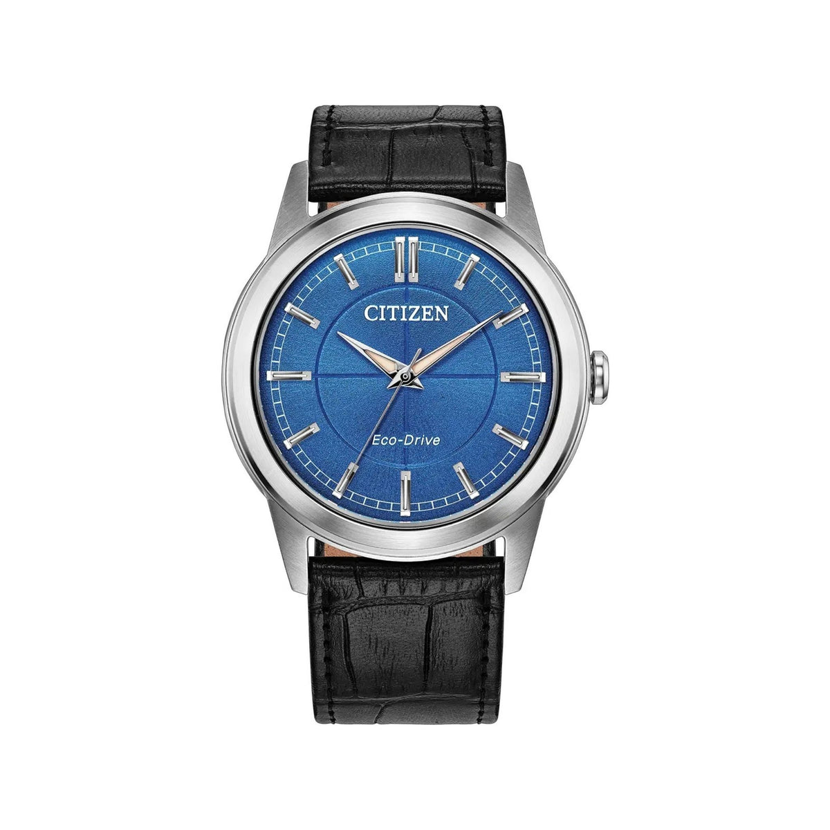 Citizen Rolan Black Leather, Blue FE7130-01L
