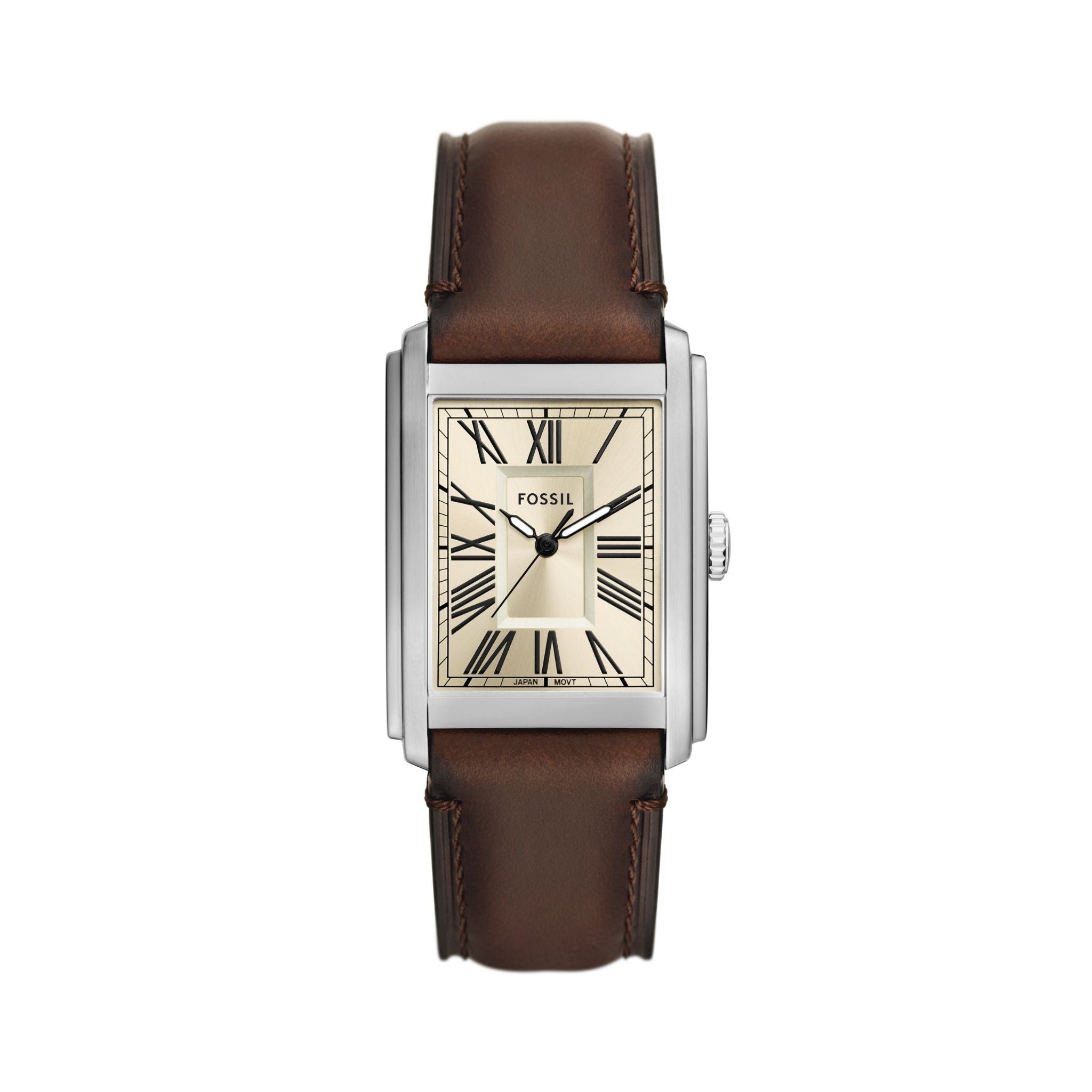 Fossil Carraway Watch Brown Strap FS6012