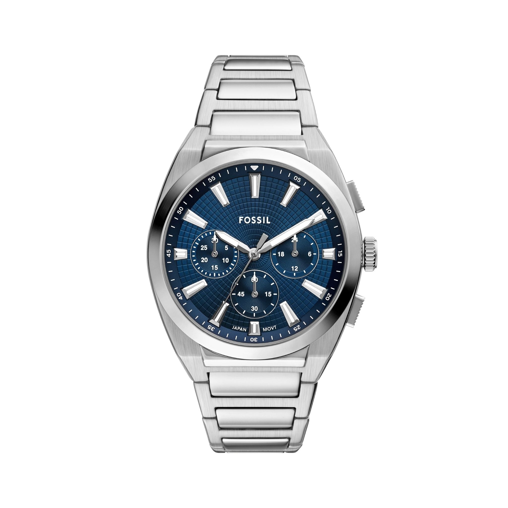 Fossil Everett Silver Blue Dial FS6104