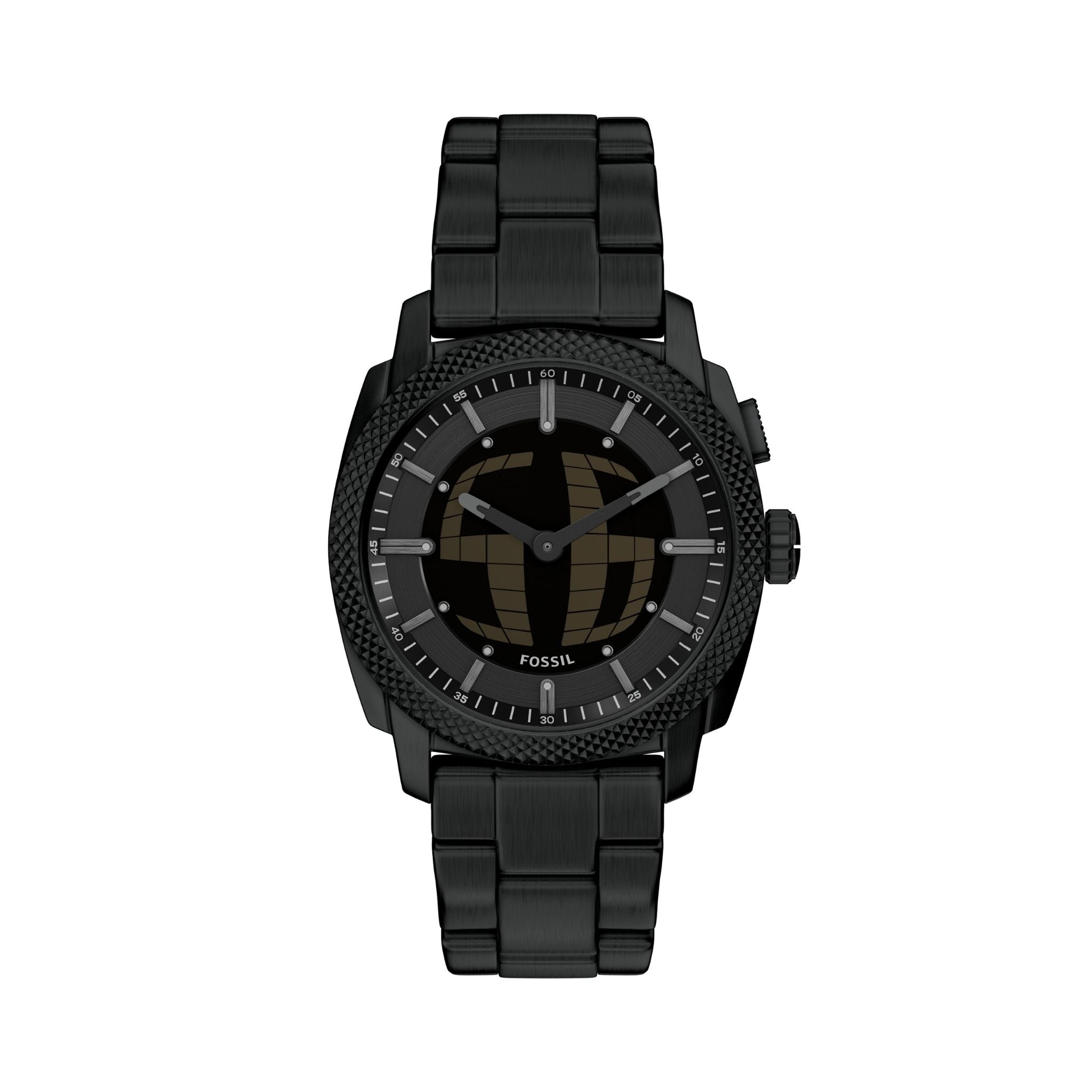 Fossil Machine Black Negative Display FS6156