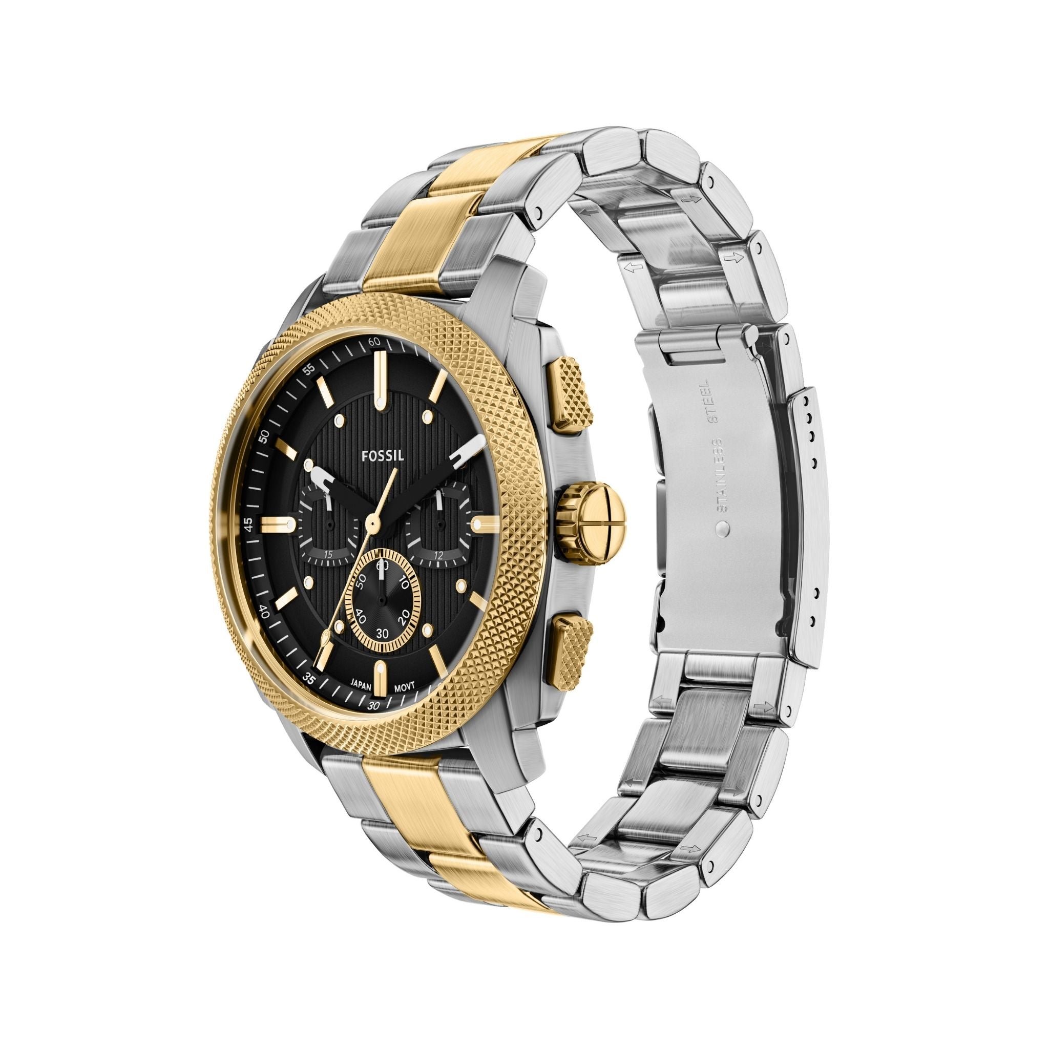 Fossil Machine Two-tone Black Dial FS6159
