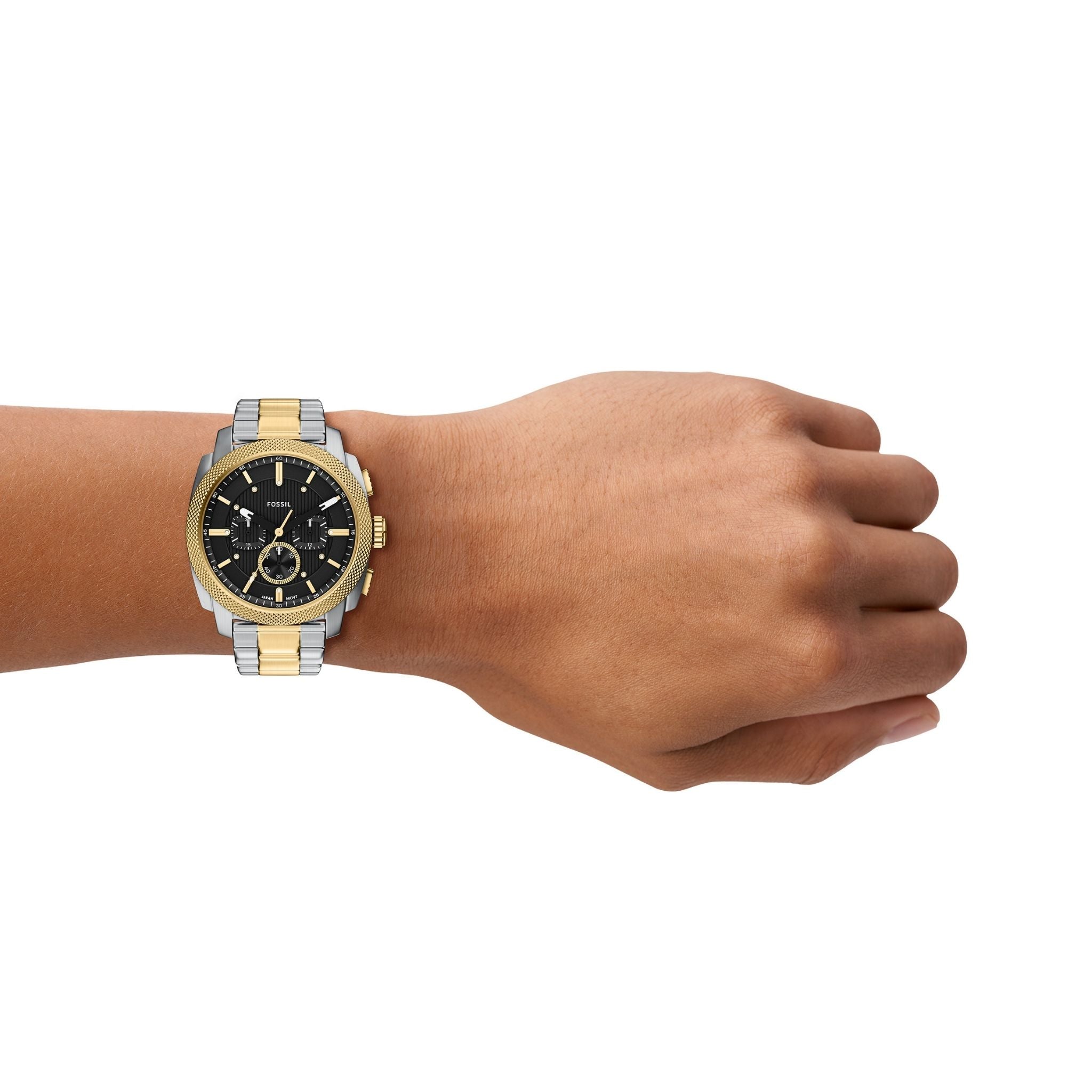 Fossil Machine Two-tone Black Dial FS6159