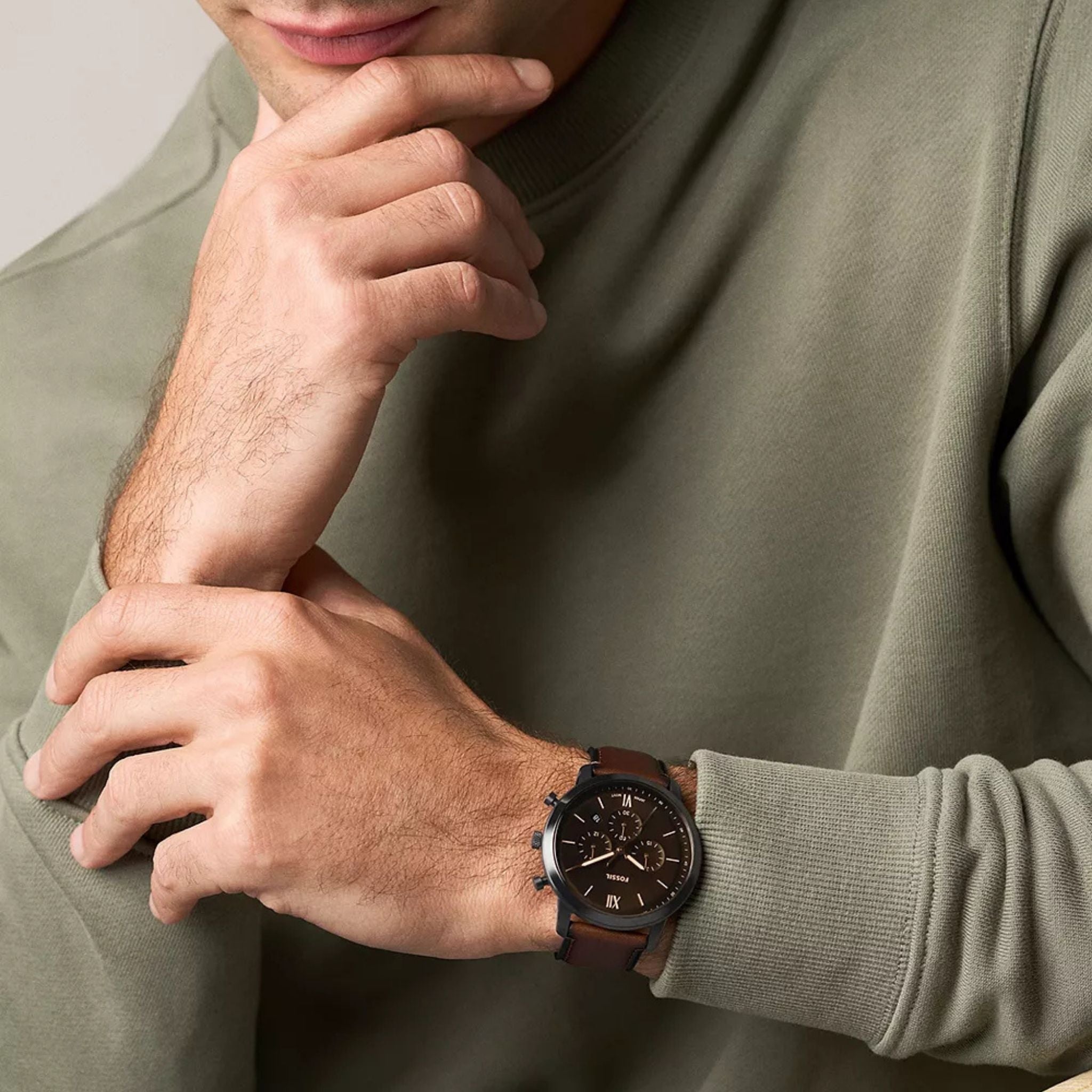 Fossil Neutra Chronograph Brown Leather FS6163
