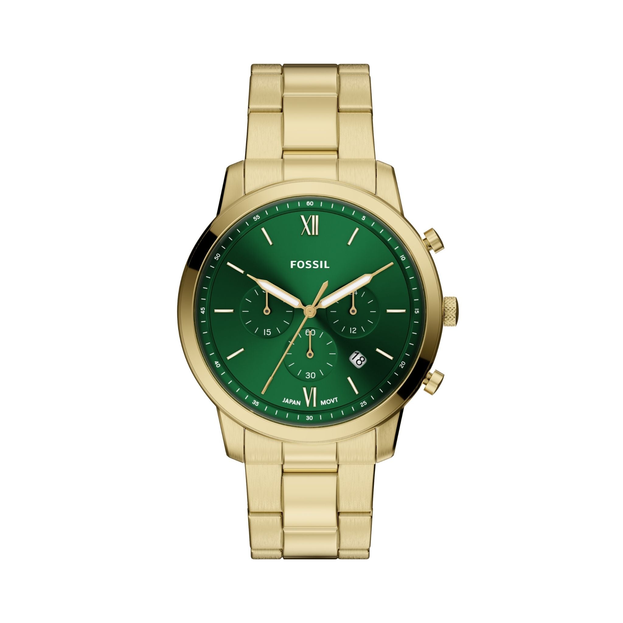 Fossil Neutra Gold Green Dial FS6164