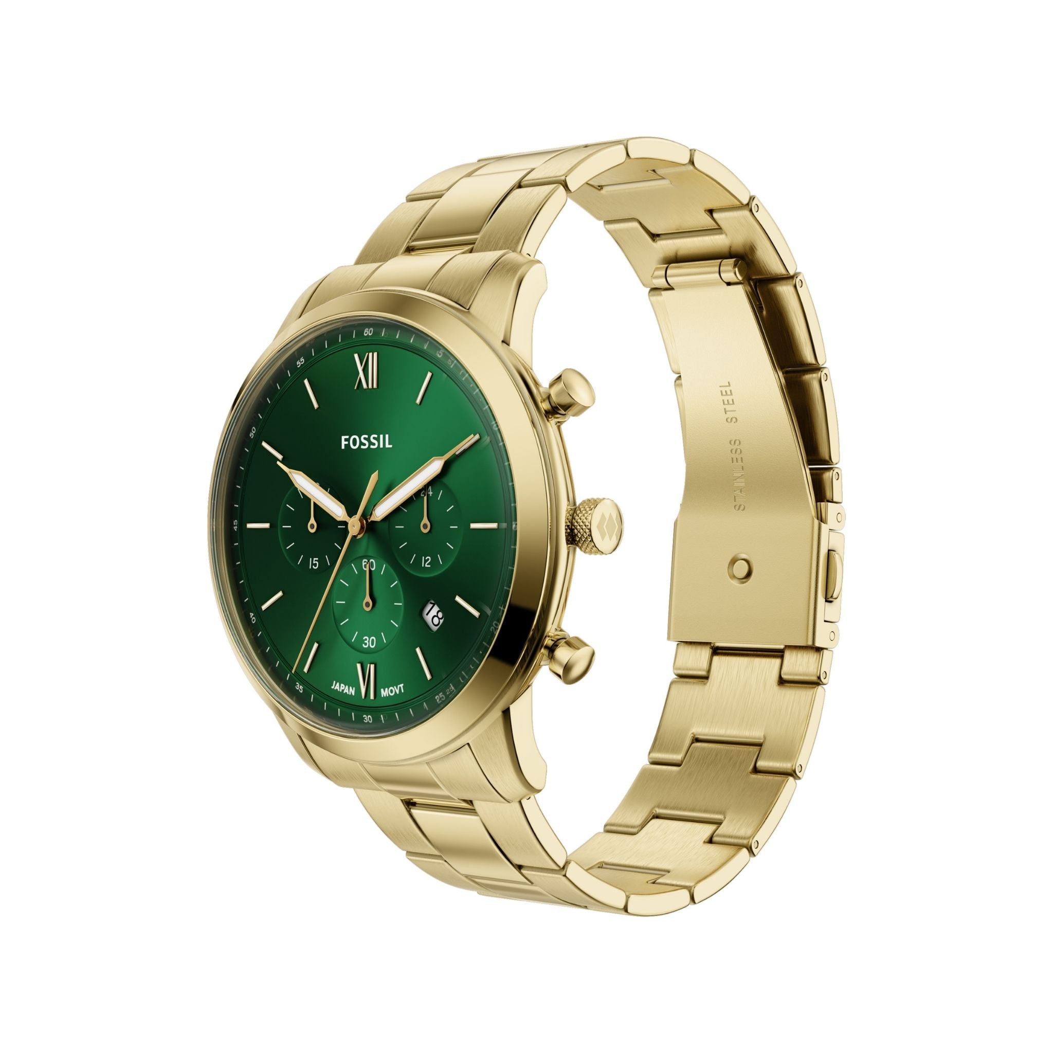Fossil Neutra Gold Green Dial FS6164