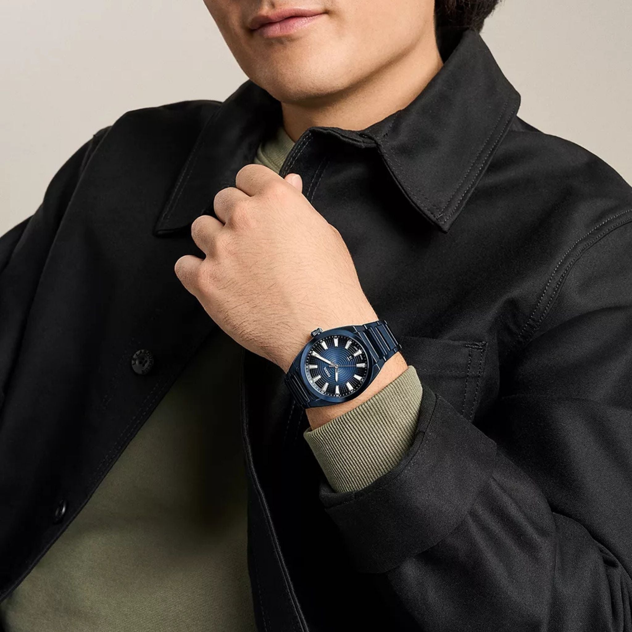 Fossil Everett Navy Steel FS6169