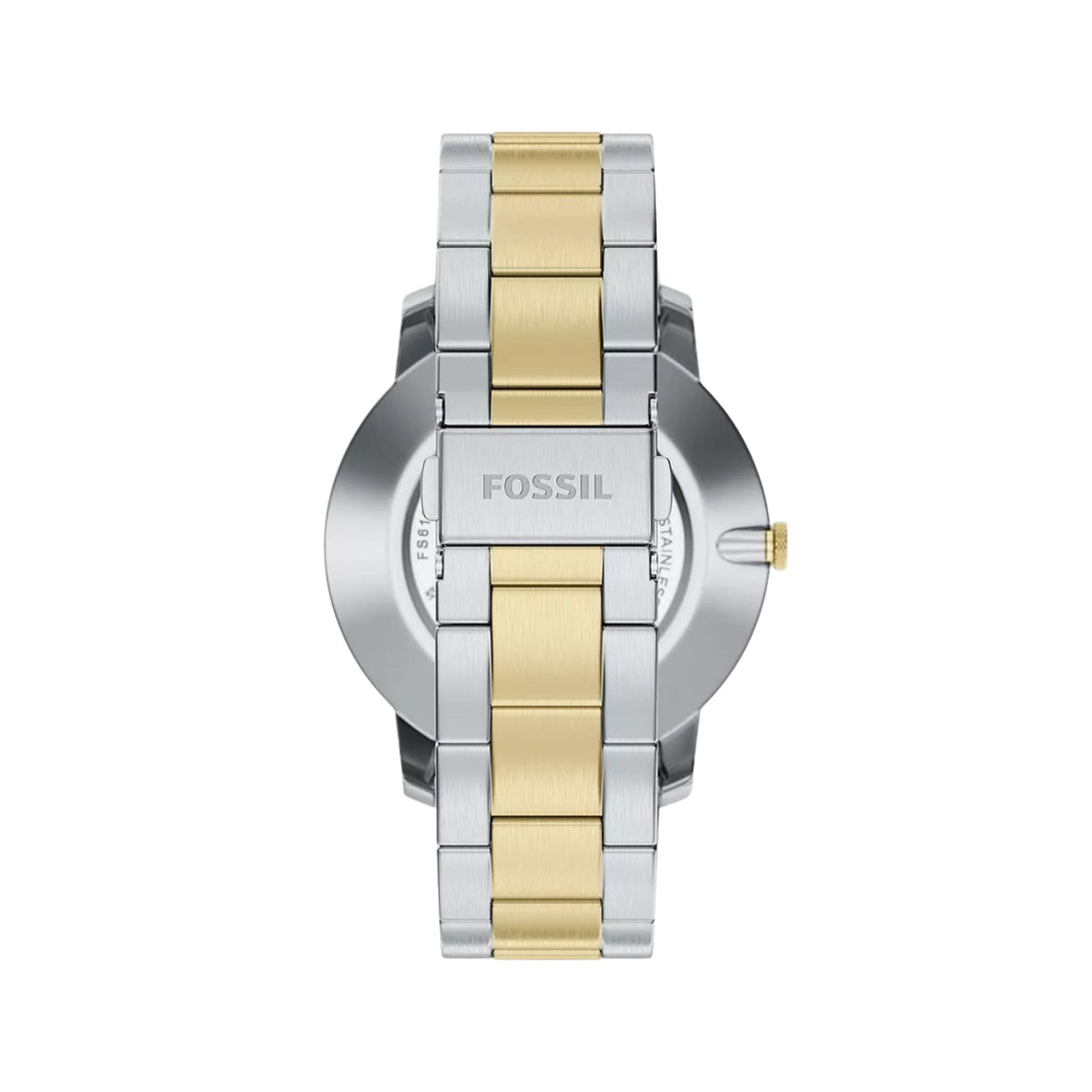 Fossil Minimalist 44mm Two-Tone Stainless Steel, Black FS6182