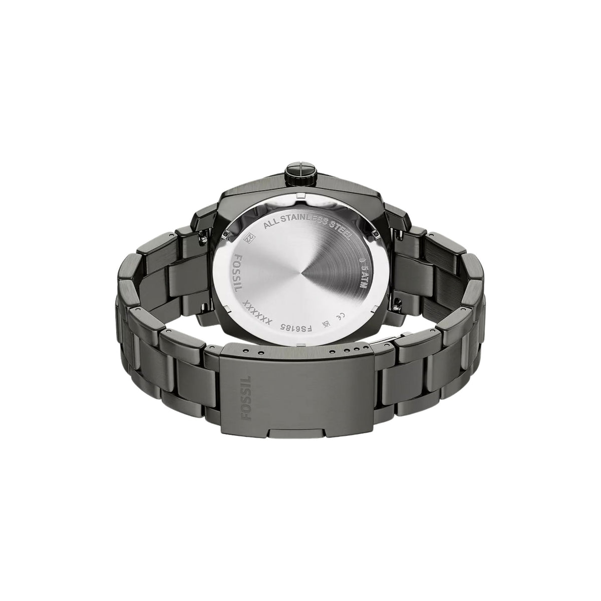 Fossil Machine 41mm Date Smoke Stainless Steel FS6185