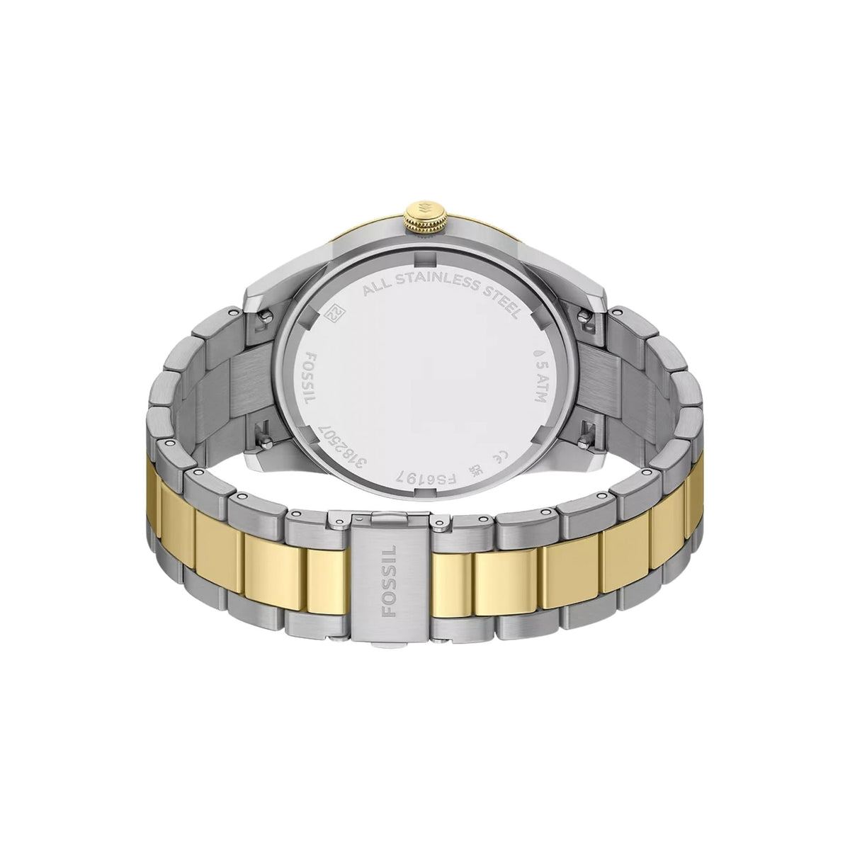 Fossil Pearson 42mm Multifunction Two-Tone Stainless Steel, Green FS6197