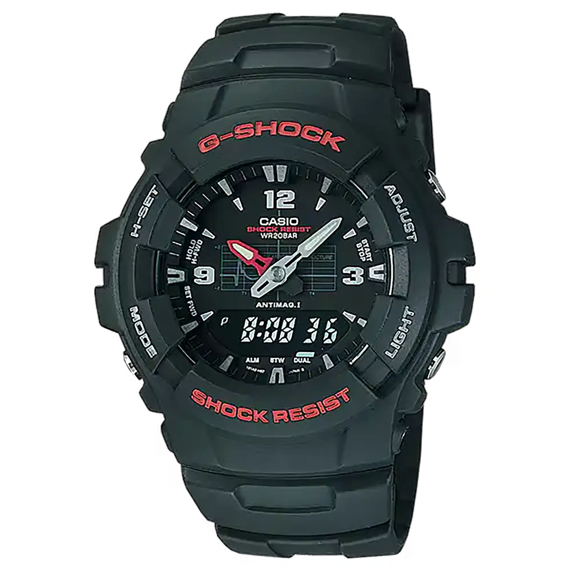 Casio G-Shock Analogue-Digital Watch G-100-1BVMUR