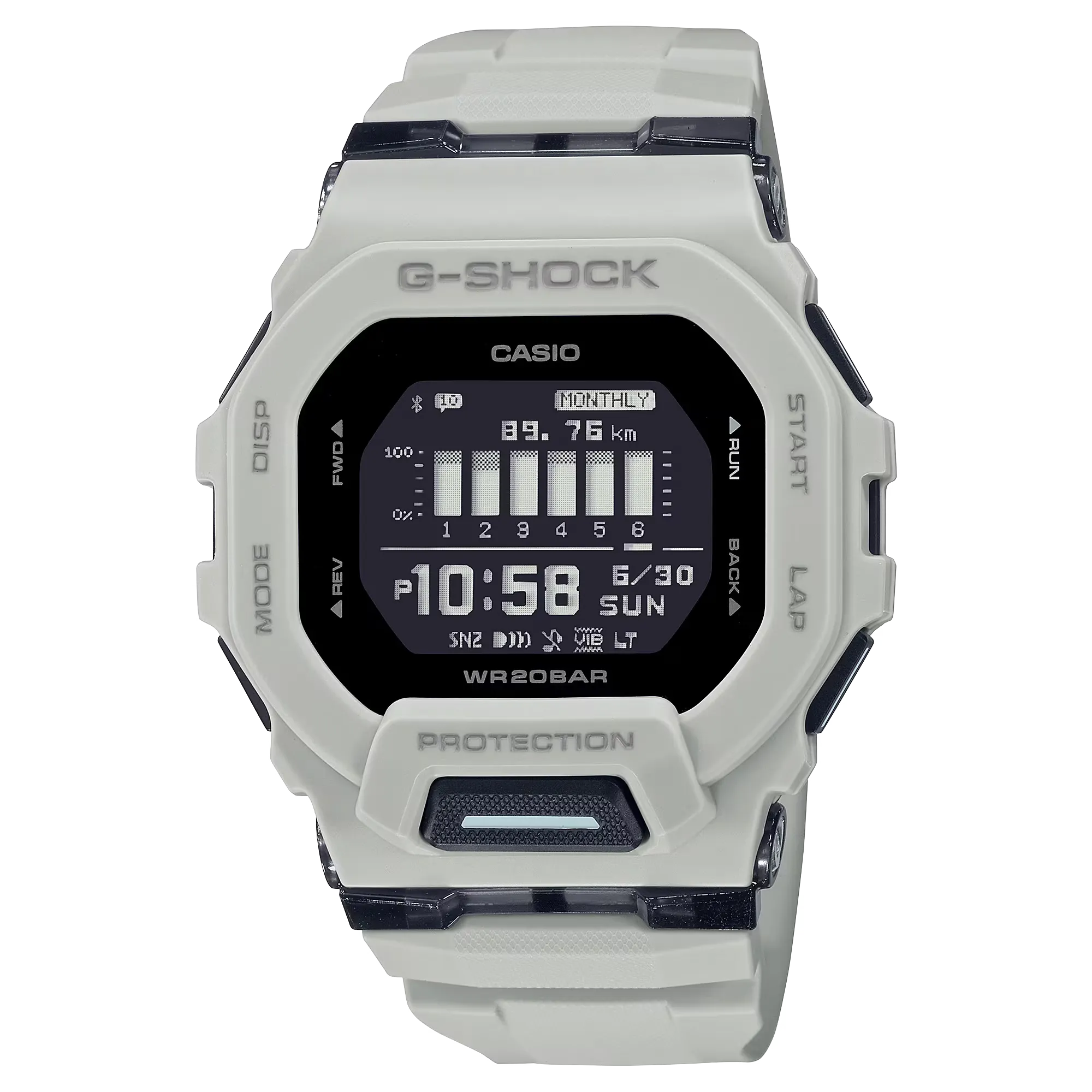 Casio G-Shock GBD-200UU-9ER Light Grey Bluetooth Fitness Watch