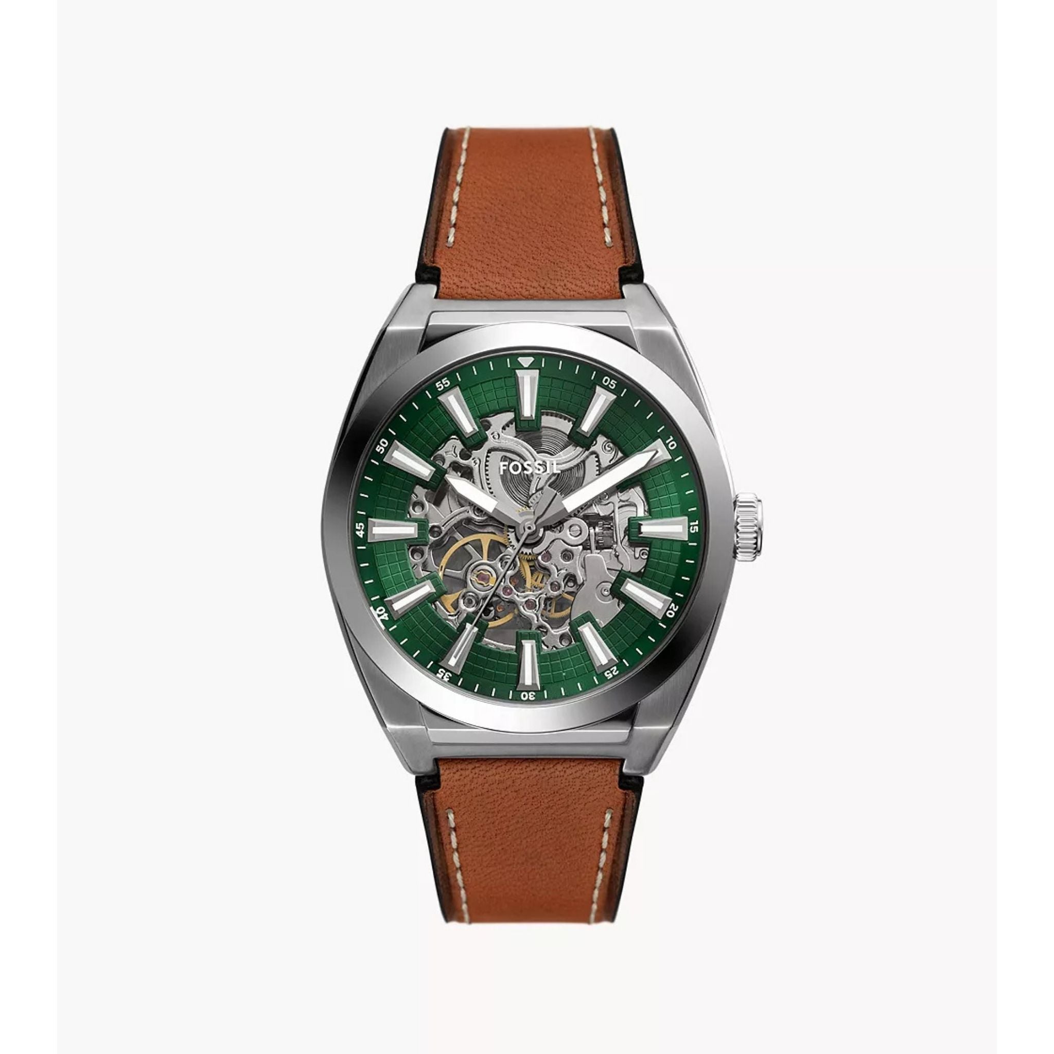 Fossil Everett Automatic Brown Leather ME3261