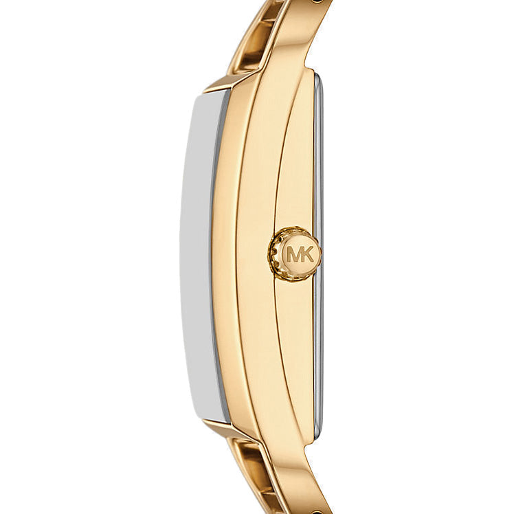 Michael Kors Mini Empire Pavé Gold-Tone Bangle Watch MK4840