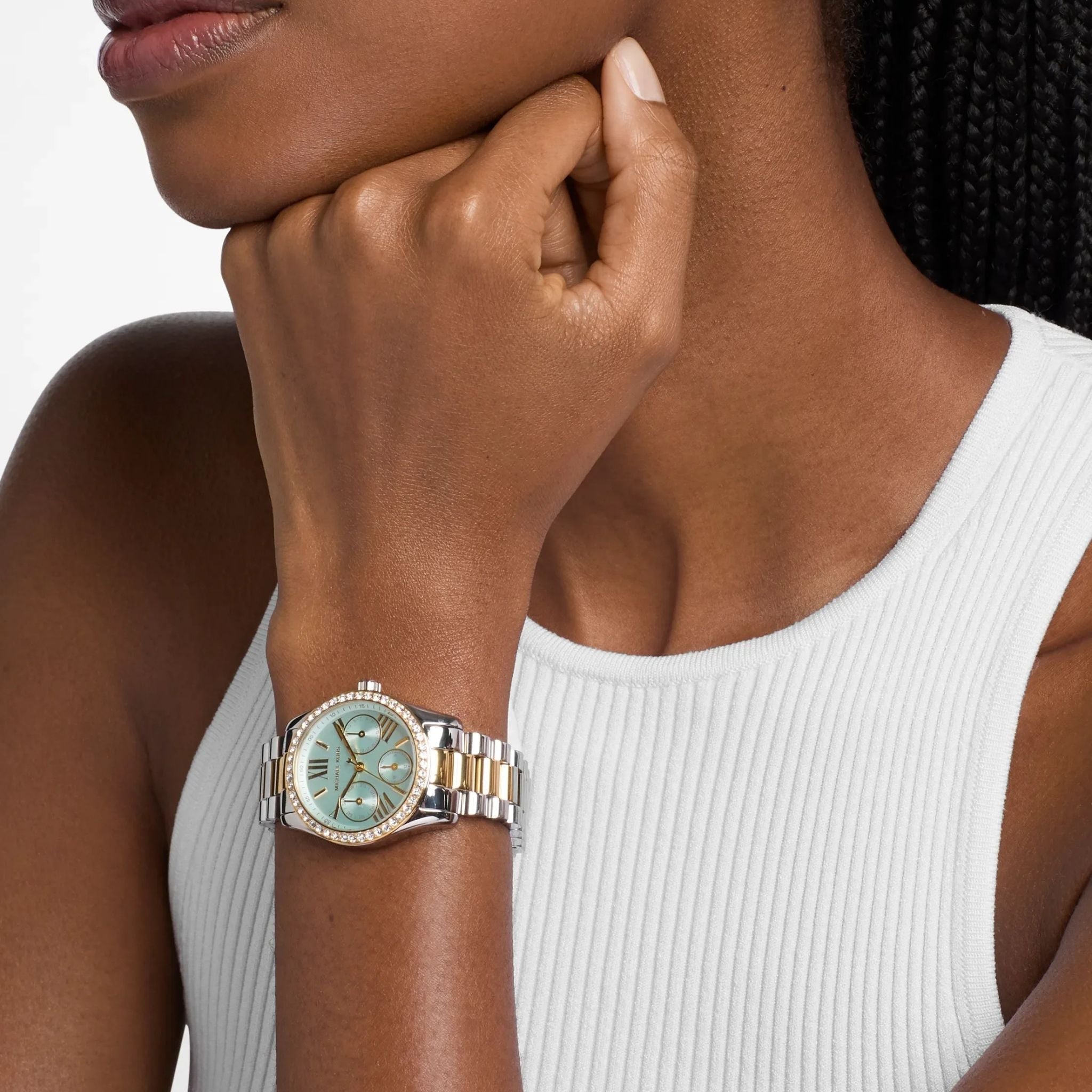 Michael Kors Lexington Pavé Two-Tone MK7609